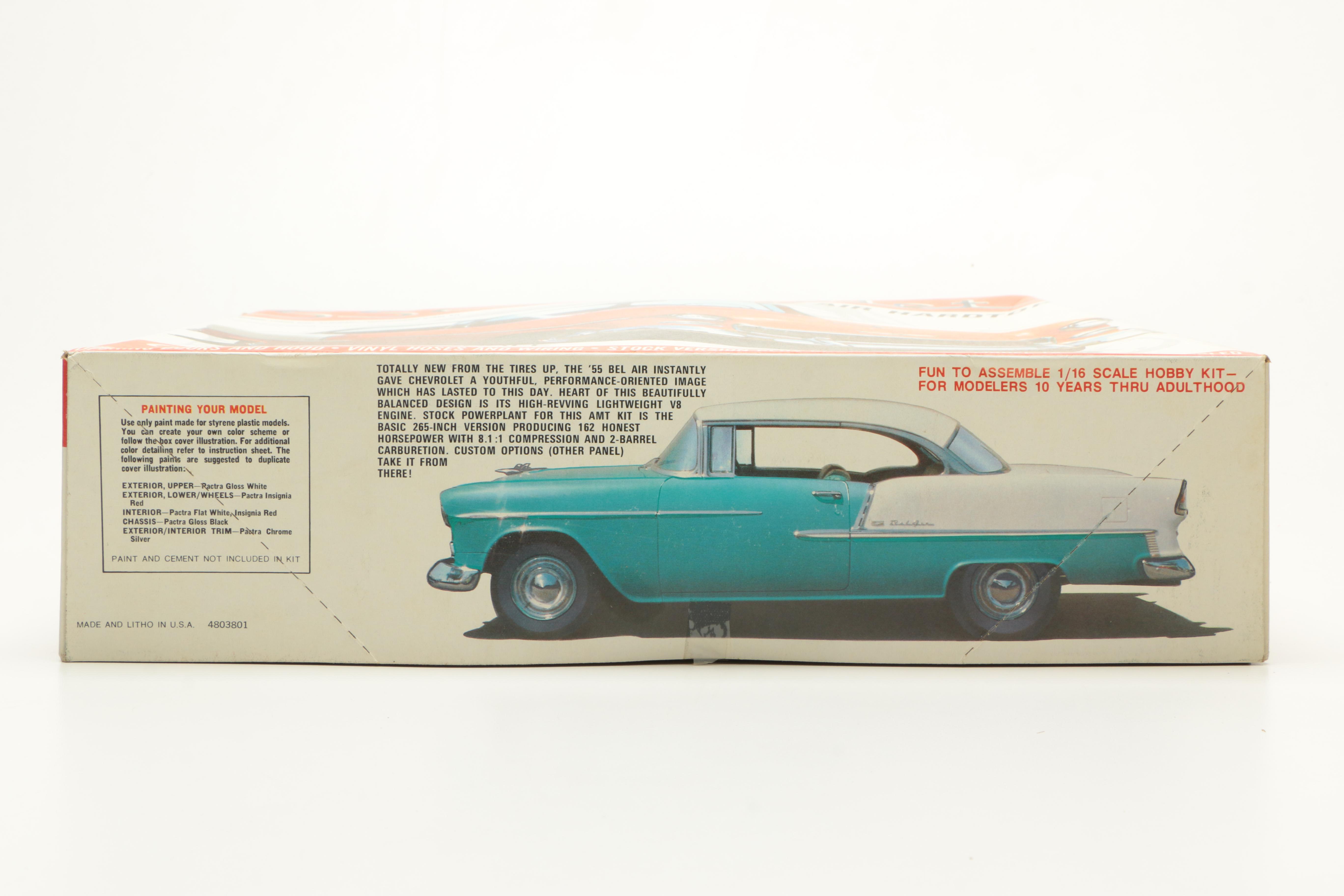 Three Vintage Chevy Die-Cast Car Models