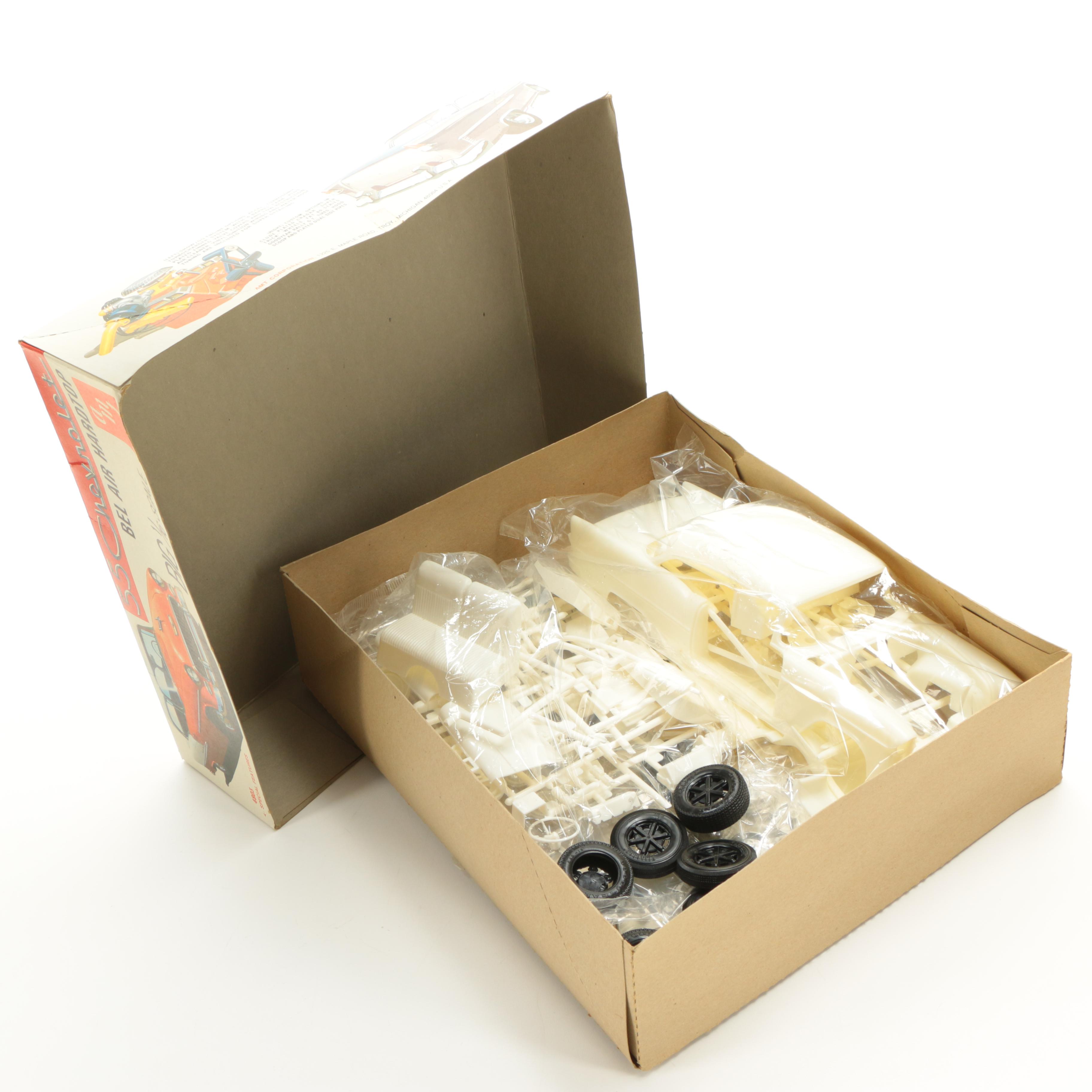 Three Vintage Chevy Die-Cast Car Models