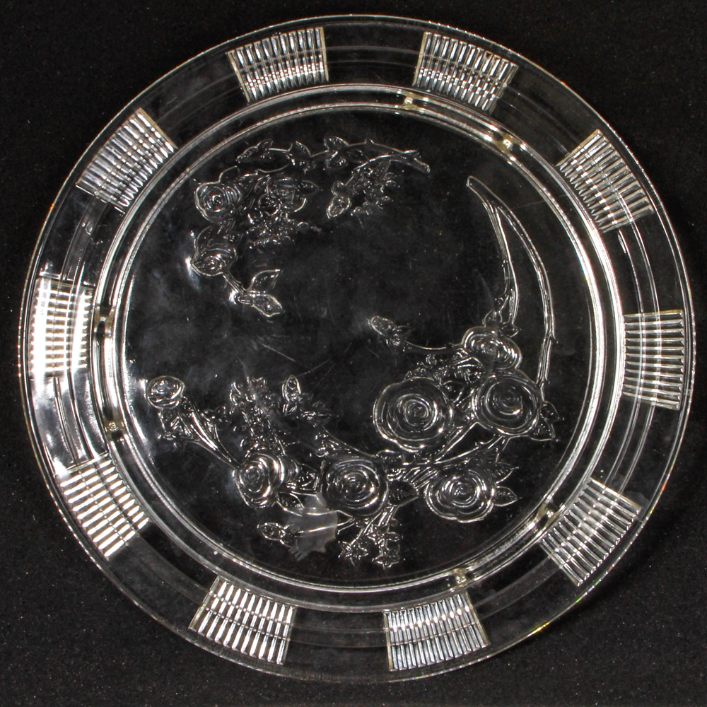 Clear Federal Glass Company "Sharon" Cake Plates
