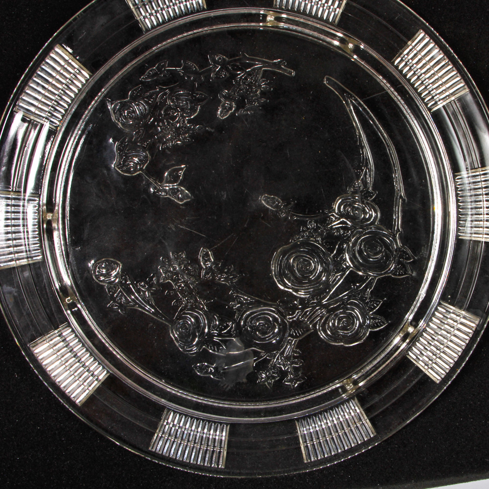 Clear Federal Glass Company "Sharon" Cake Plates
