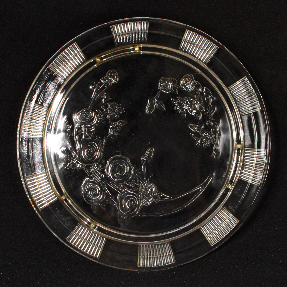 Clear Federal Glass Company "Sharon" Cake Plates