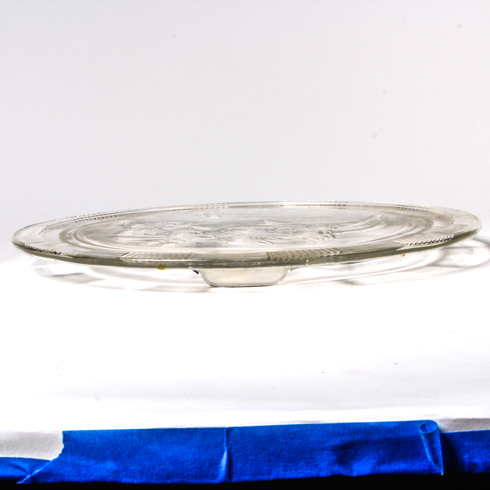 Clear Federal Glass Company "Sharon" Cake Plates