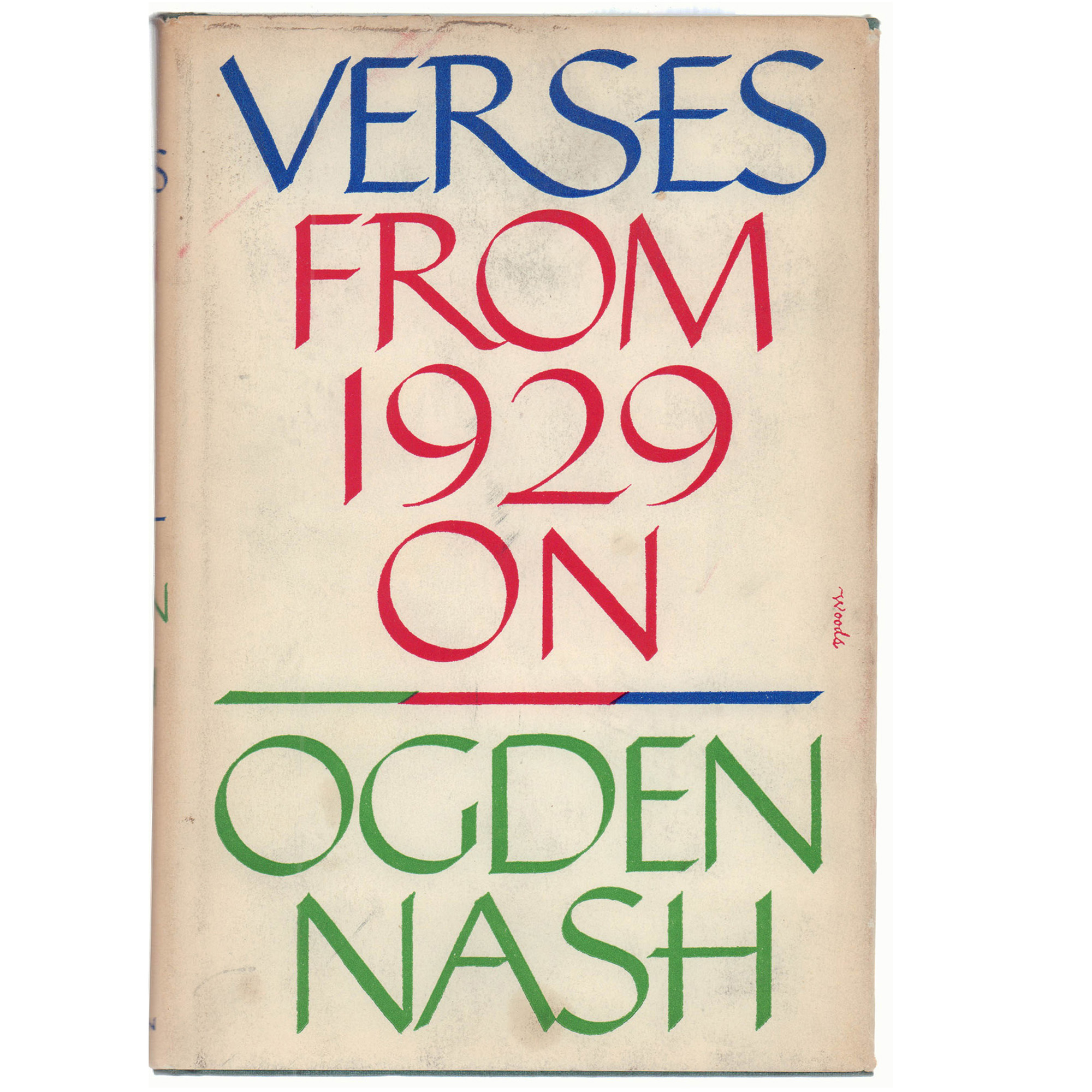 1959 First Edition "Verses from 1929 On" by Ogden Nash