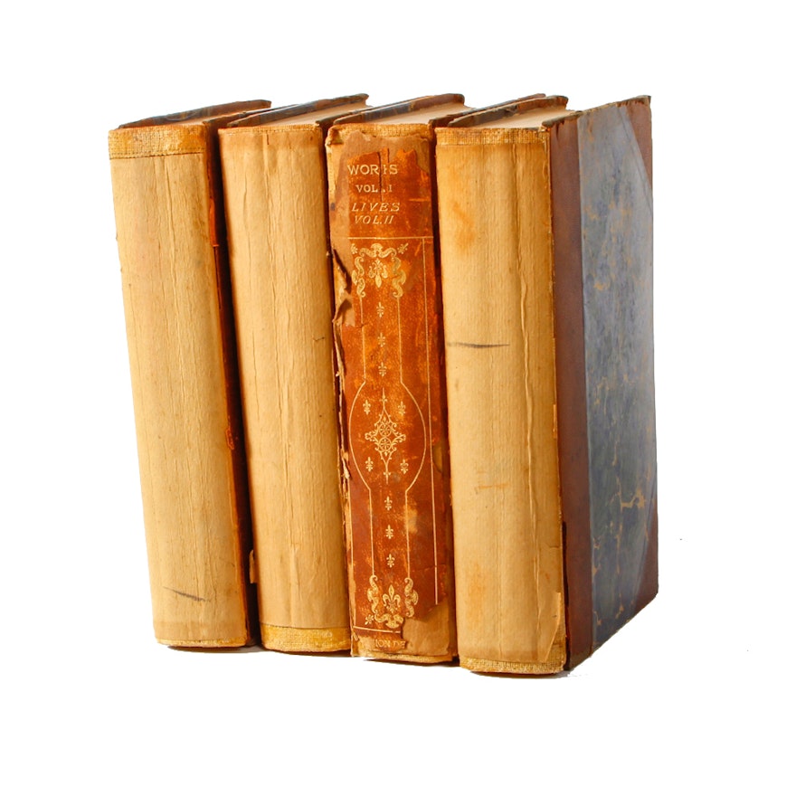 Assorted Four Volumes of "Plutarch's Complete Works"