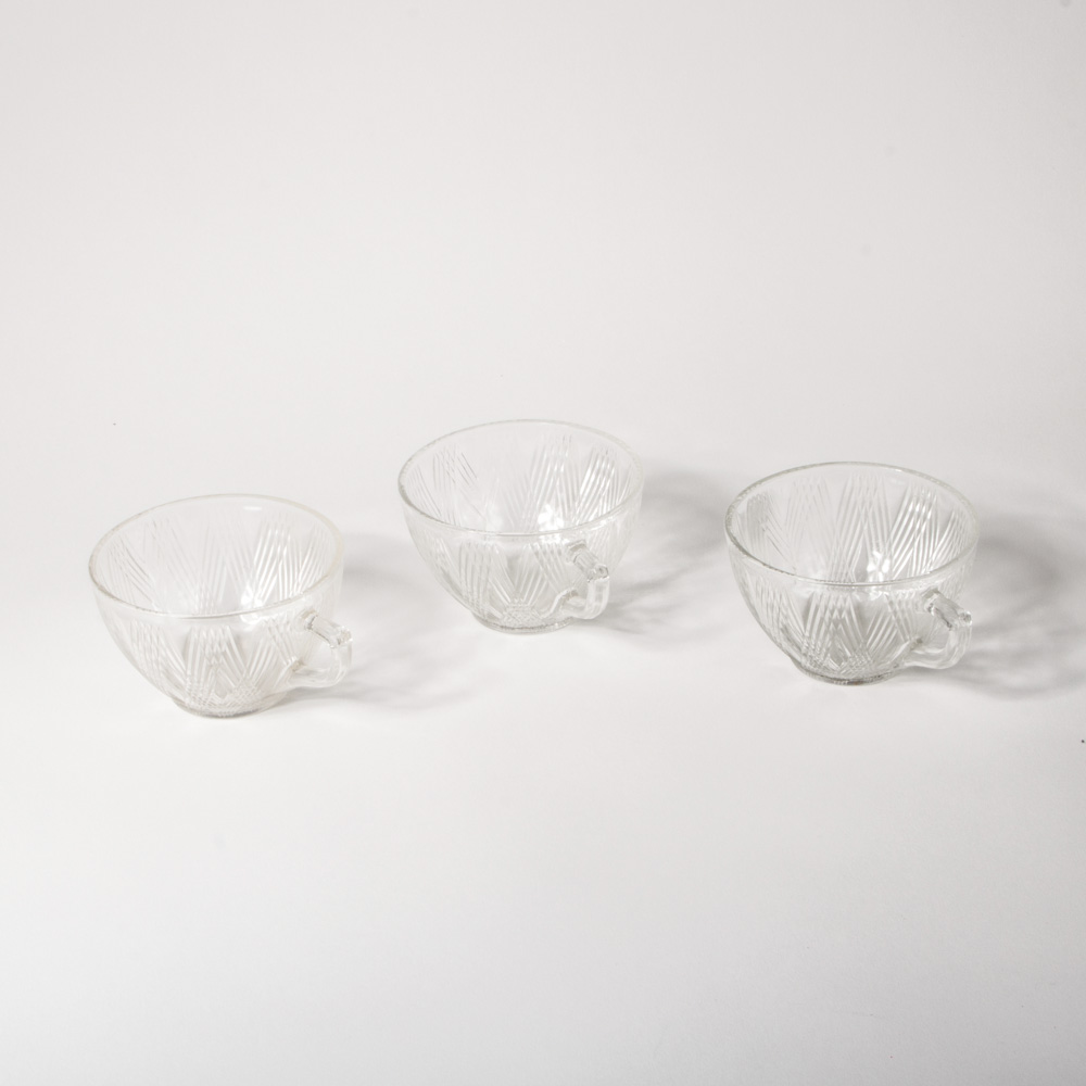 "Starlight Clear" Luncheon Set Hazel Atlas Glass Company