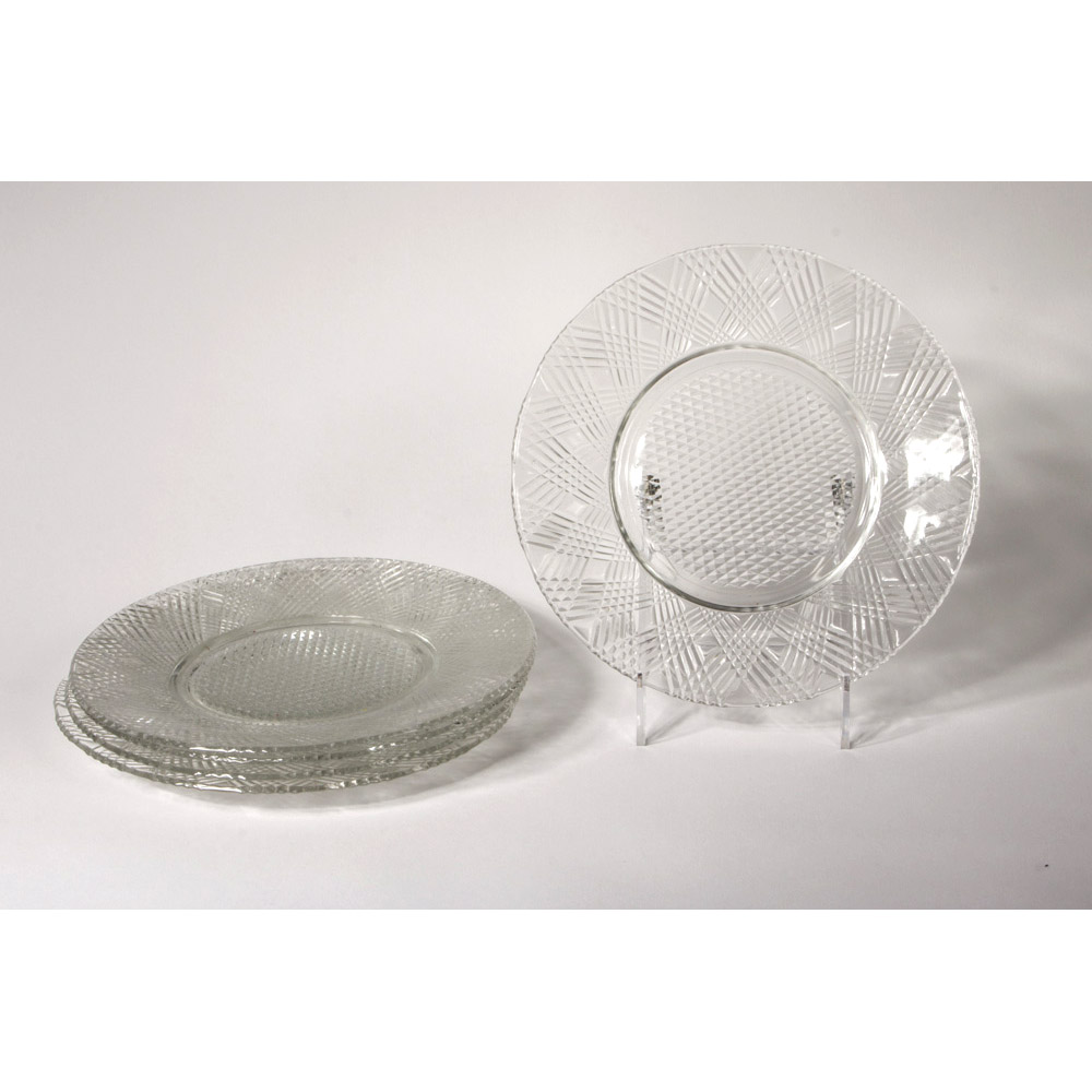"Starlight Clear" Luncheon Set Hazel Atlas Glass Company