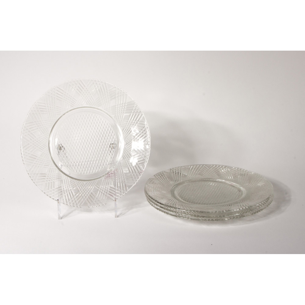 "Starlight Clear" Luncheon Set Hazel Atlas Glass Company