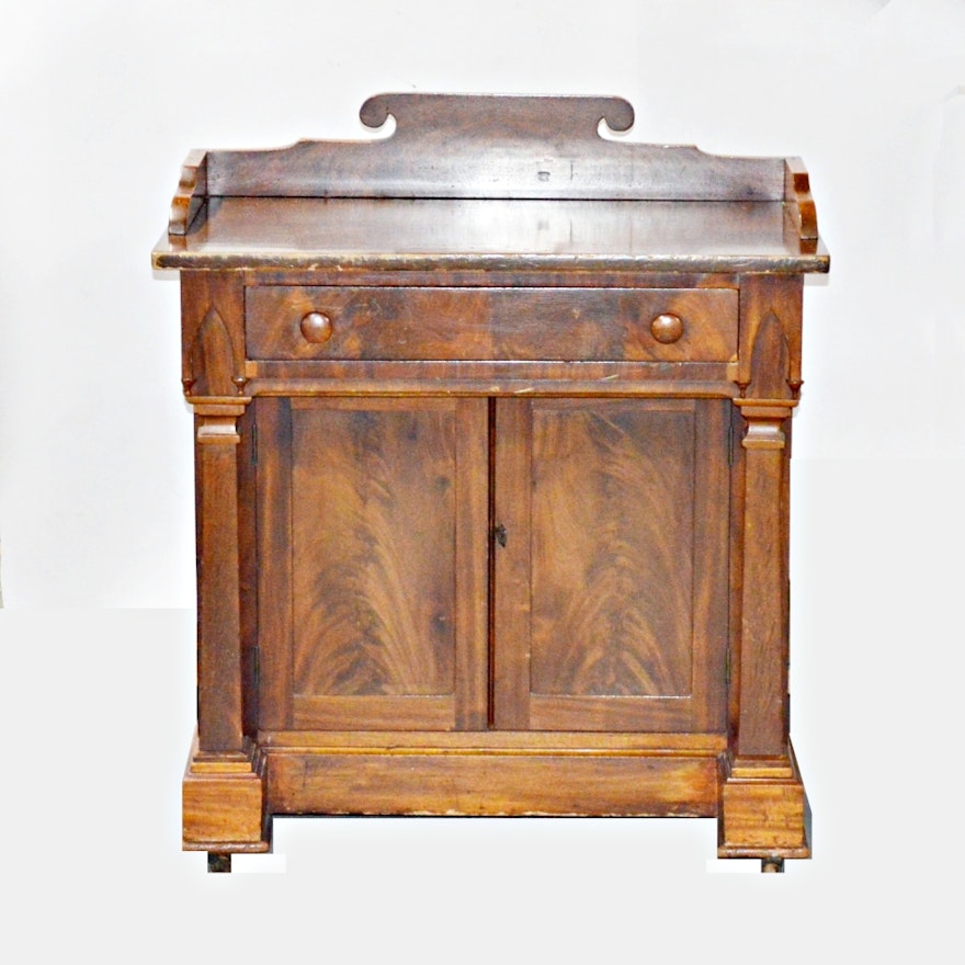 Antique Empire Mahogany Wash Stand