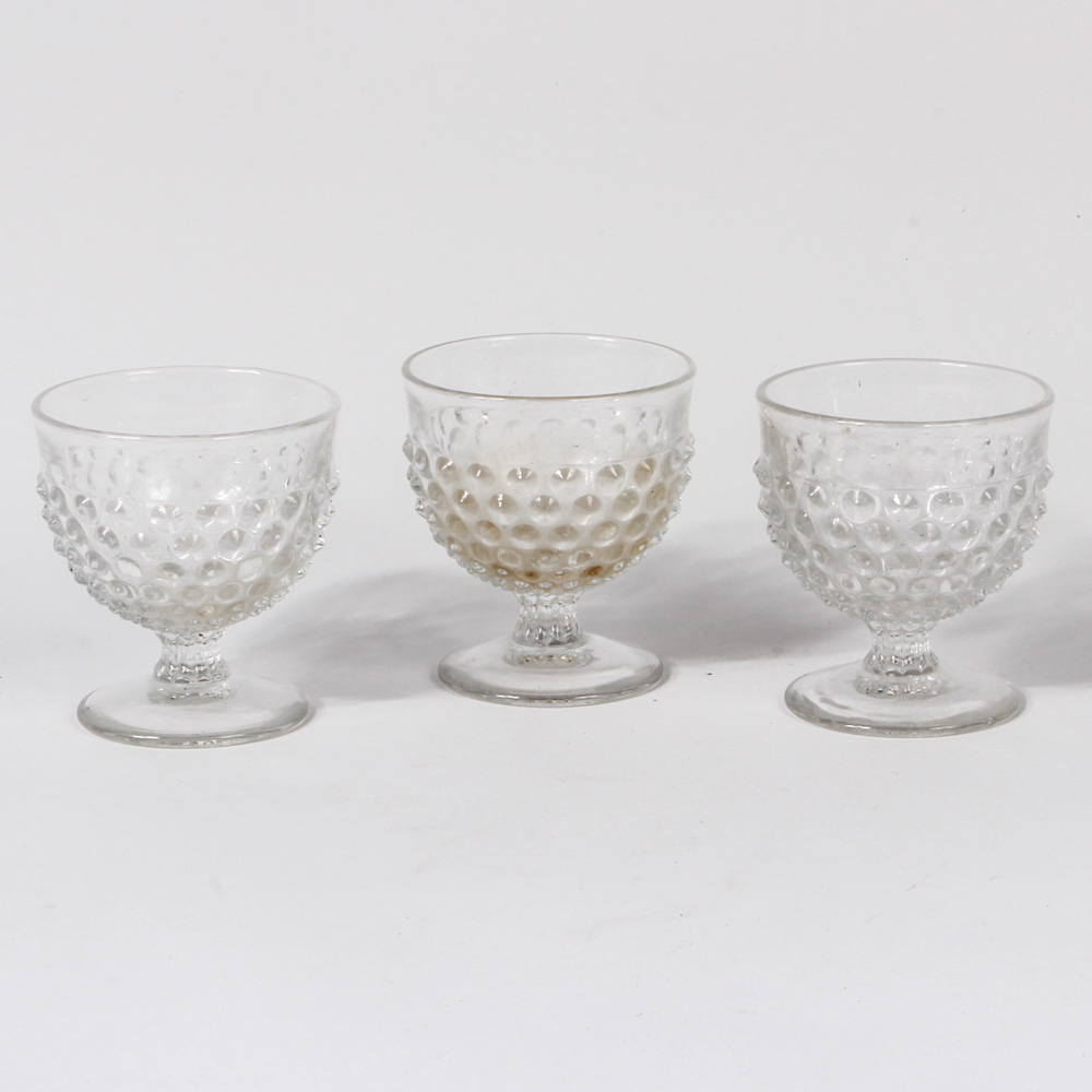 Assortment of Pressed Glass Featuring Fenton