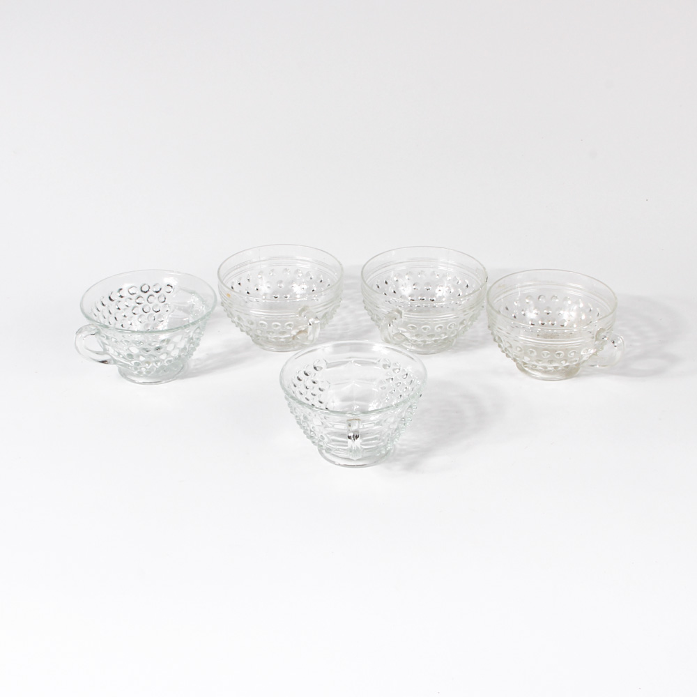 Assortment of Pressed Glass Featuring Fenton