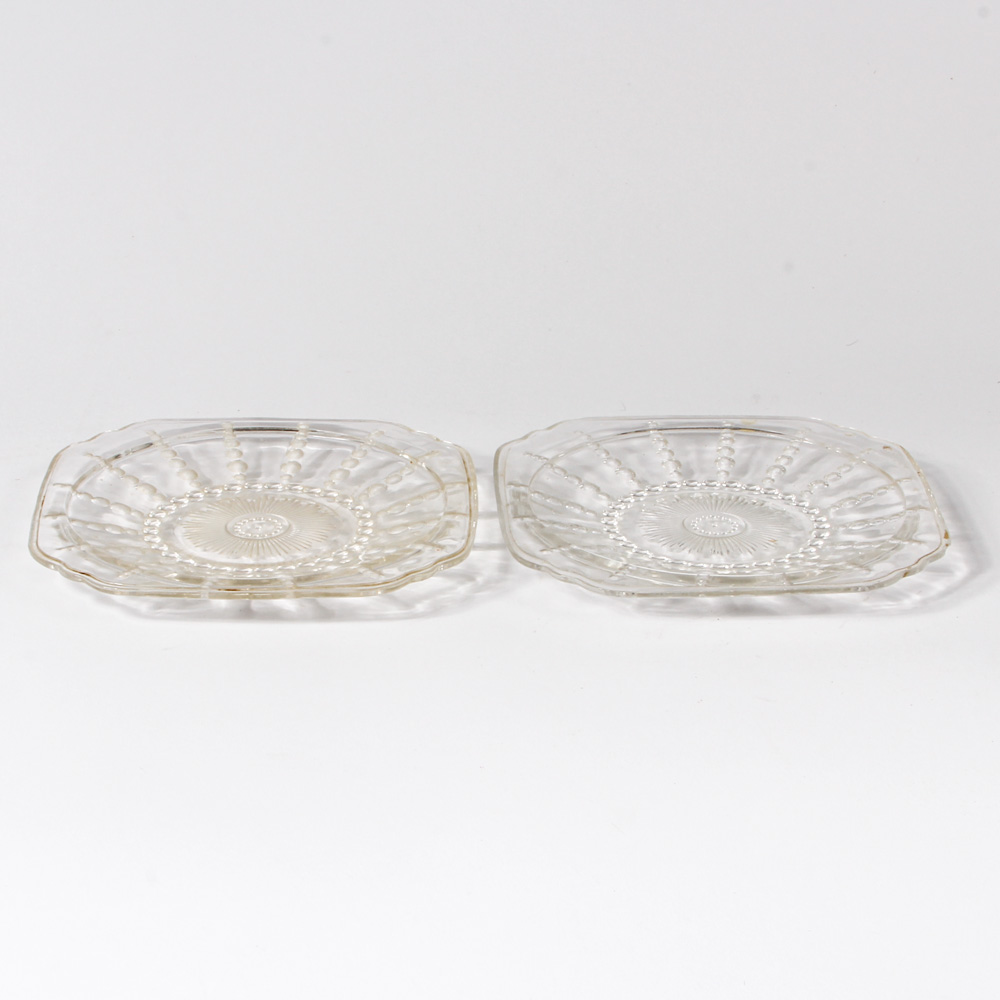 Assortment of Pressed Glass Featuring Fenton