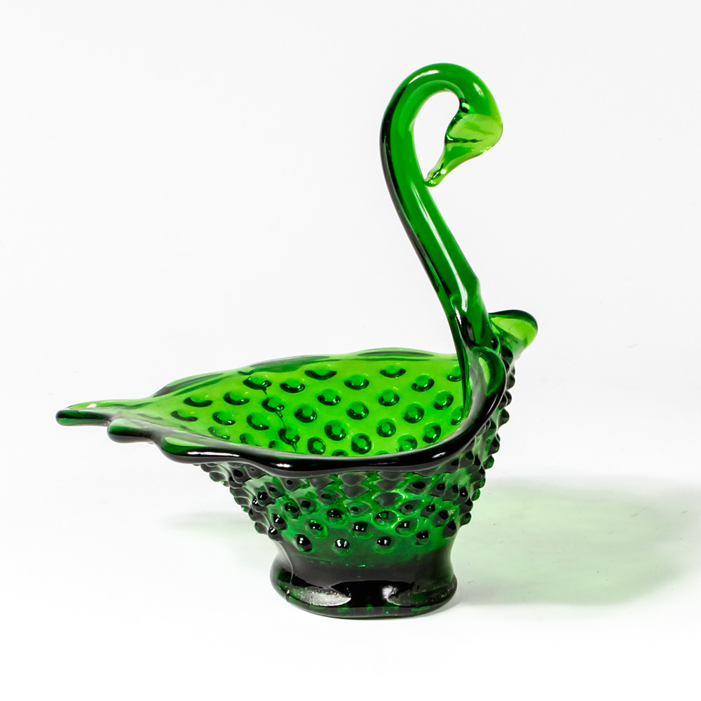 Assortment of Pressed Glass Featuring Fenton