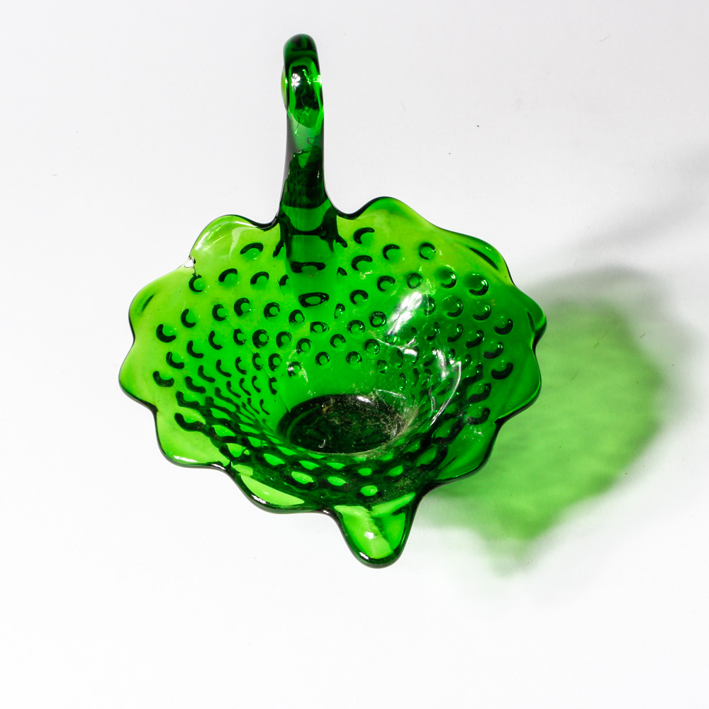 Assortment of Pressed Glass Featuring Fenton