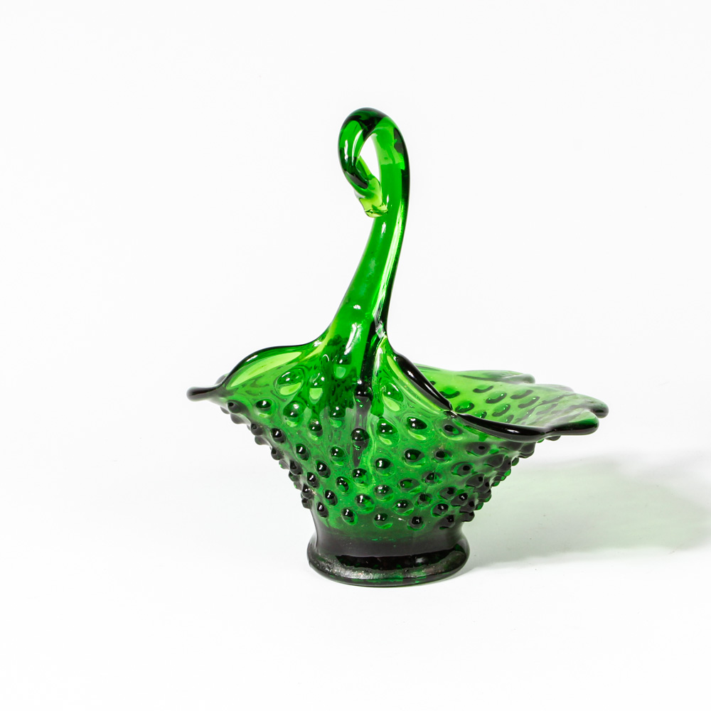 Assortment of Pressed Glass Featuring Fenton