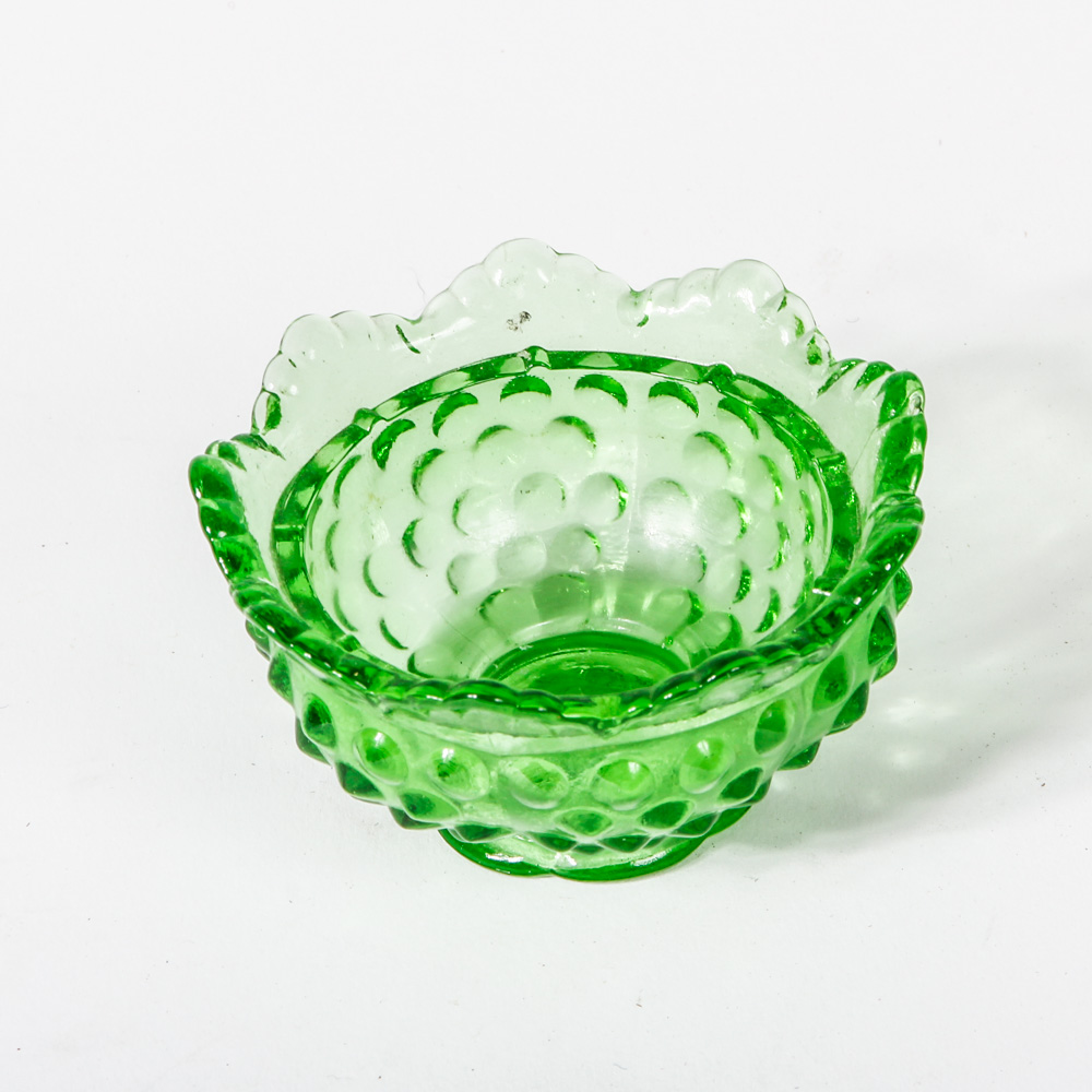 Assortment of Pressed Glass Featuring Fenton