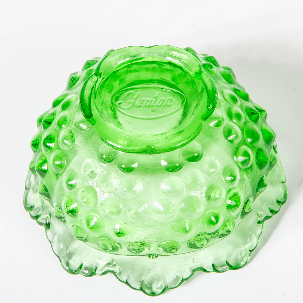 Assortment of Pressed Glass Featuring Fenton