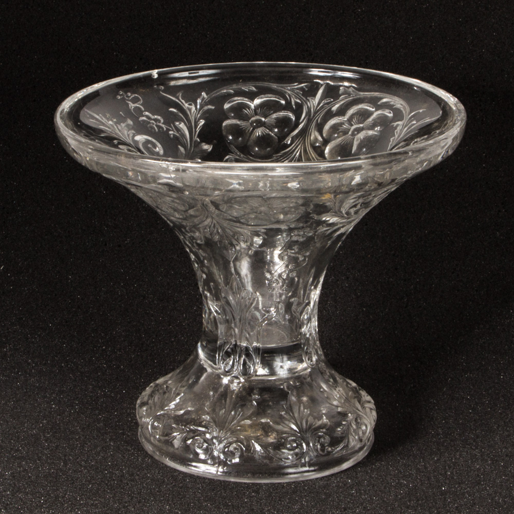 Assortment of Pressed Glass Serving Pieces