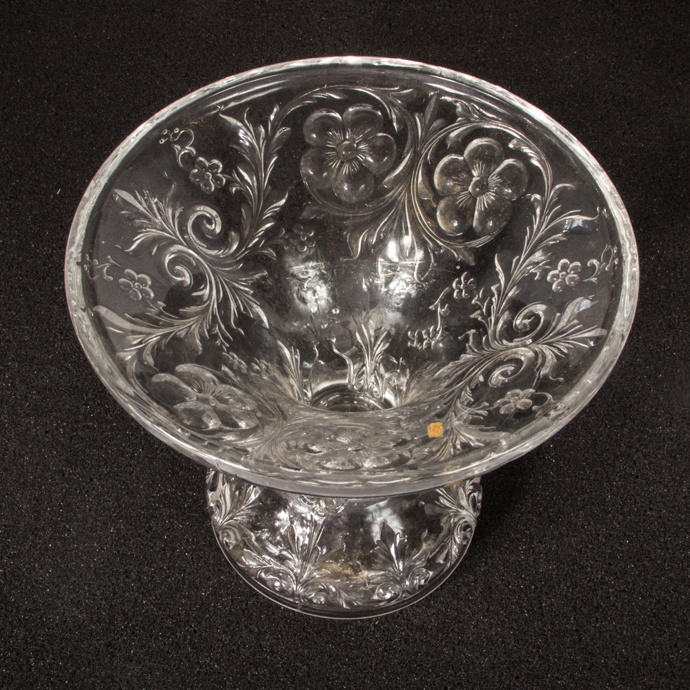 Assortment of Pressed Glass Serving Pieces