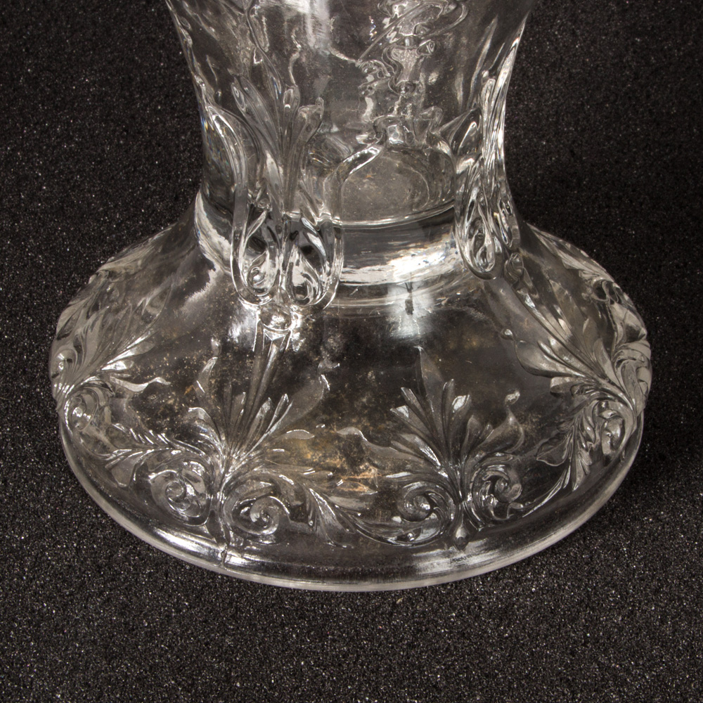 Assortment of Pressed Glass Serving Pieces