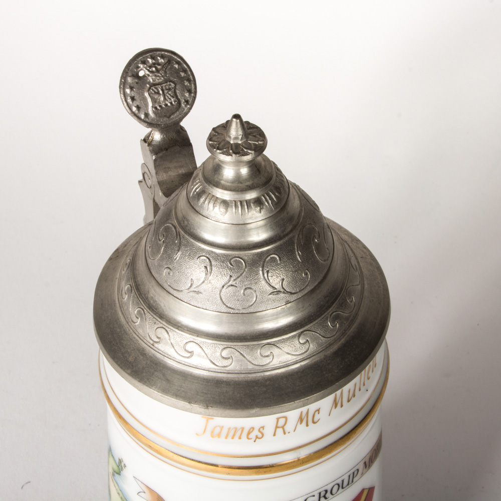 Hand Painted 6950th Radio Group Mobile USAF Security Group German Beer Stein