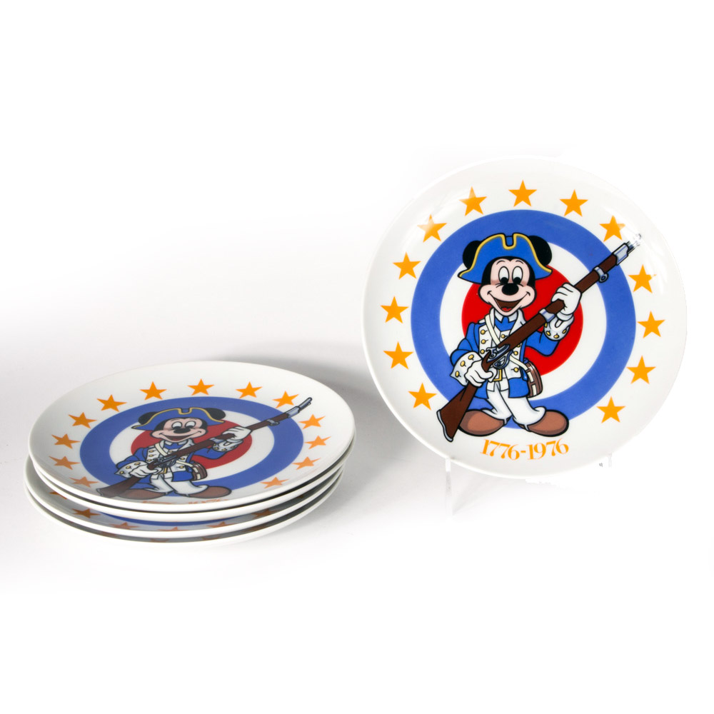 Set of Five Vintage Walt Disney's Bicentennial Plates