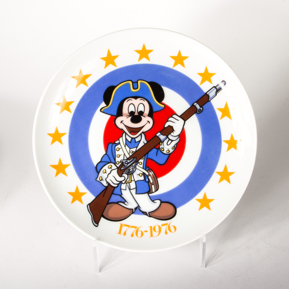 Set of Five Vintage Walt Disney's Bicentennial Plates