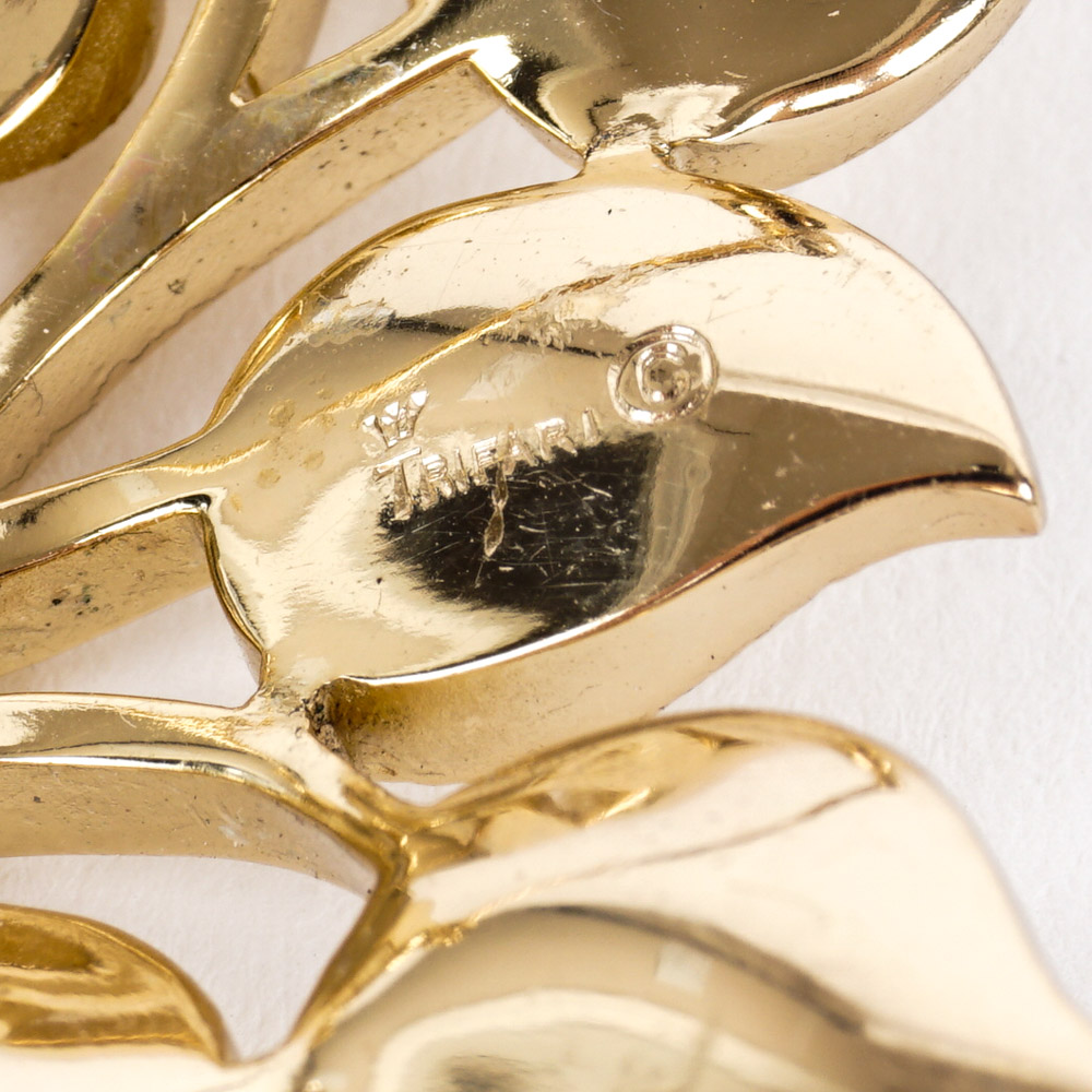 Trifari Gold Tone Costume Jewelry Collection