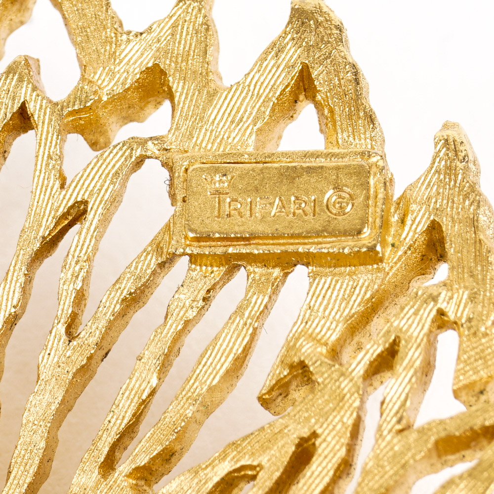 Trifari Gold Tone Costume Jewelry Collection