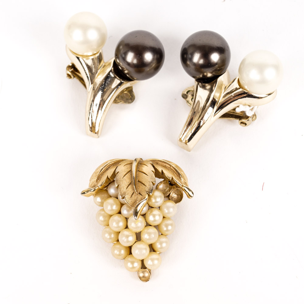 Trifari Gold Tone Costume Jewelry Collection