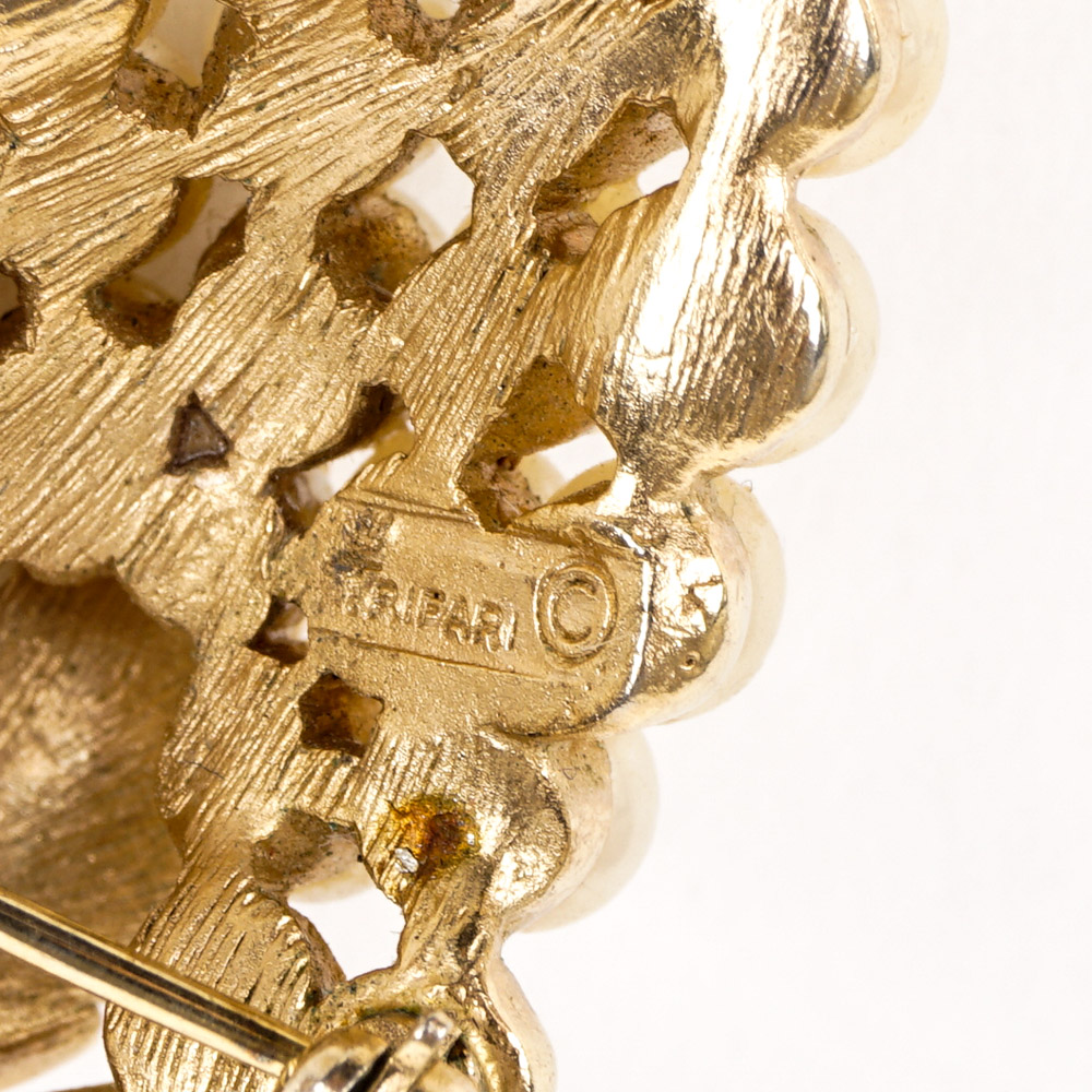 Trifari Gold Tone Costume Jewelry Collection