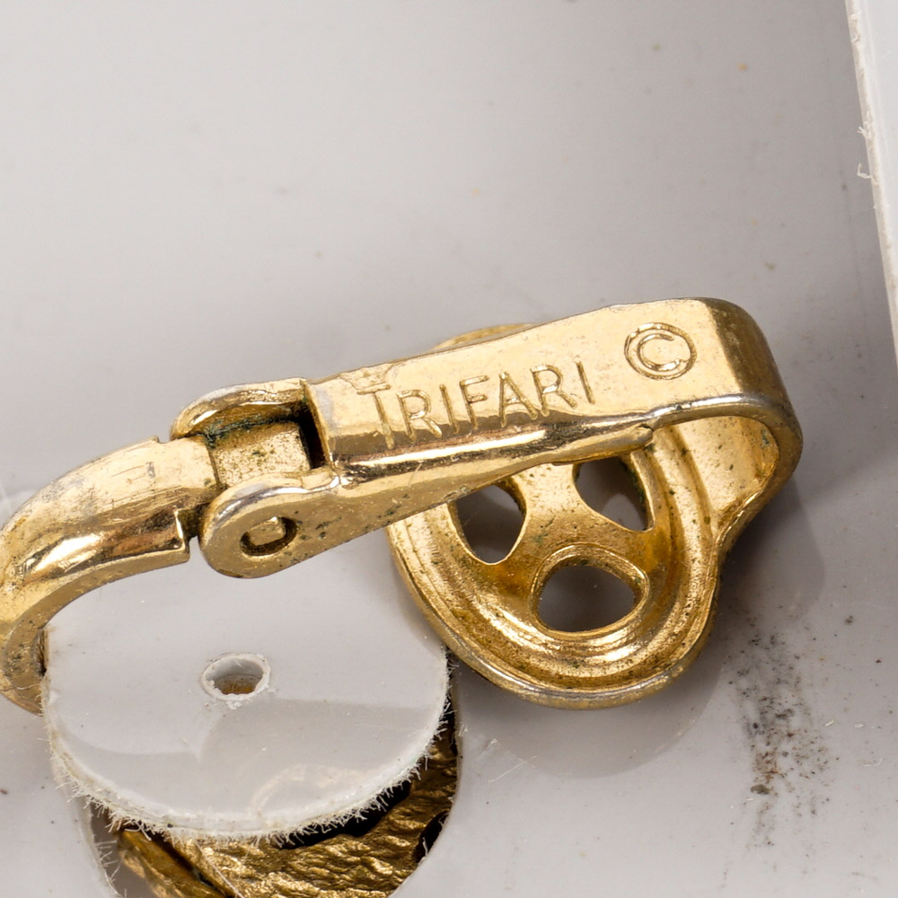 Trifari Gold Tone Costume Jewelry Collection