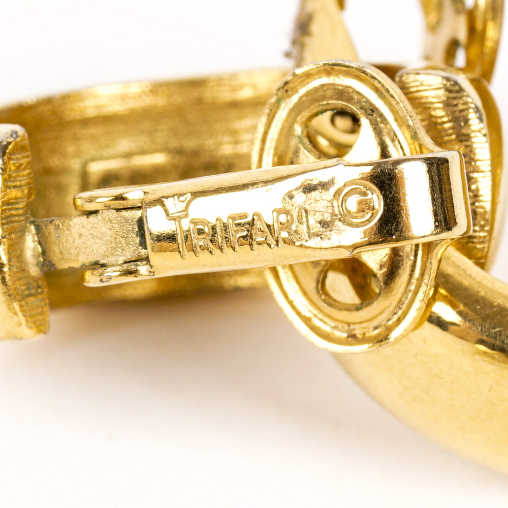 Trifari Gold Tone Costume Jewelry Collection