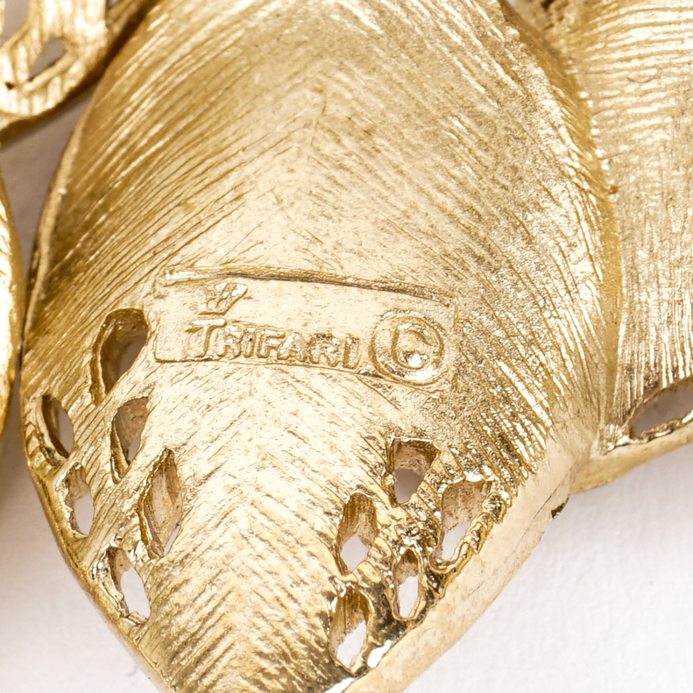 Trifari Gold Tone Costume Jewelry Collection