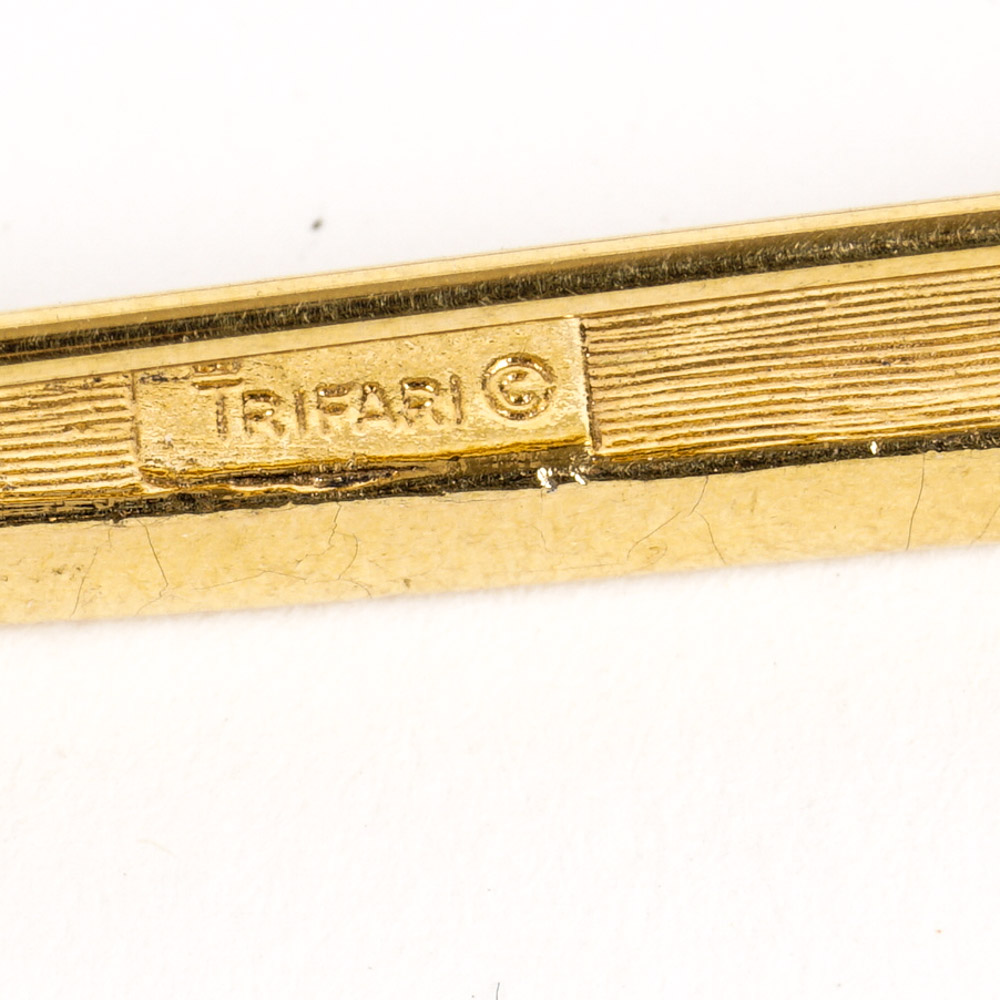 Trifari Gold Tone Costume Jewelry Collection