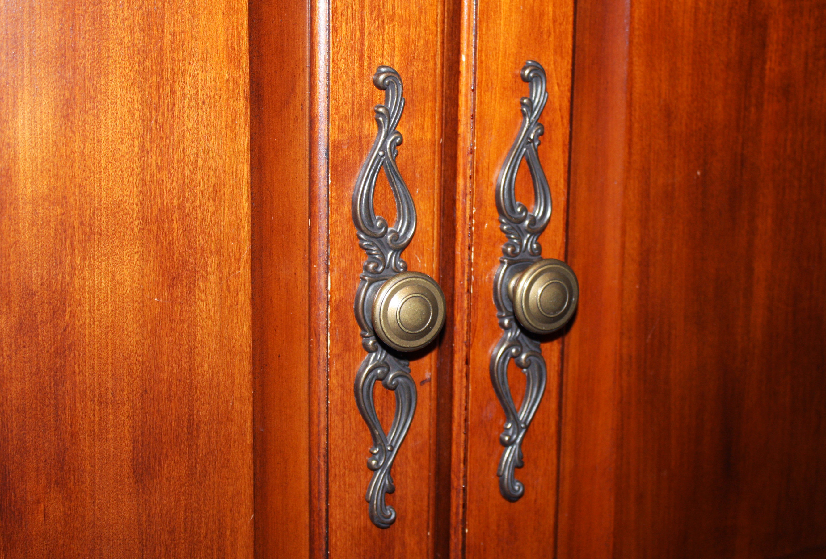 Vintage Mixed Wood Armoire