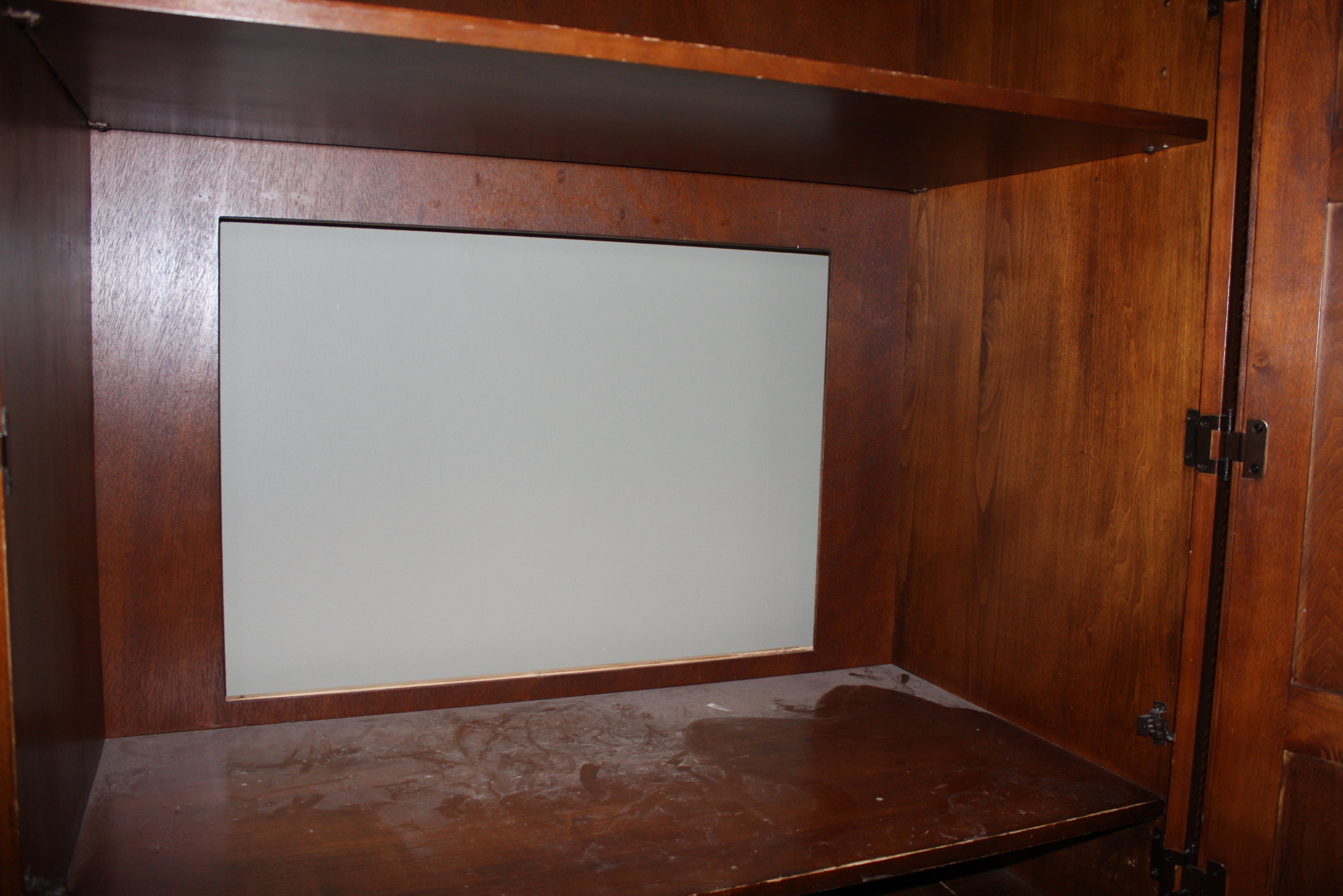 Vintage Mixed Wood Armoire