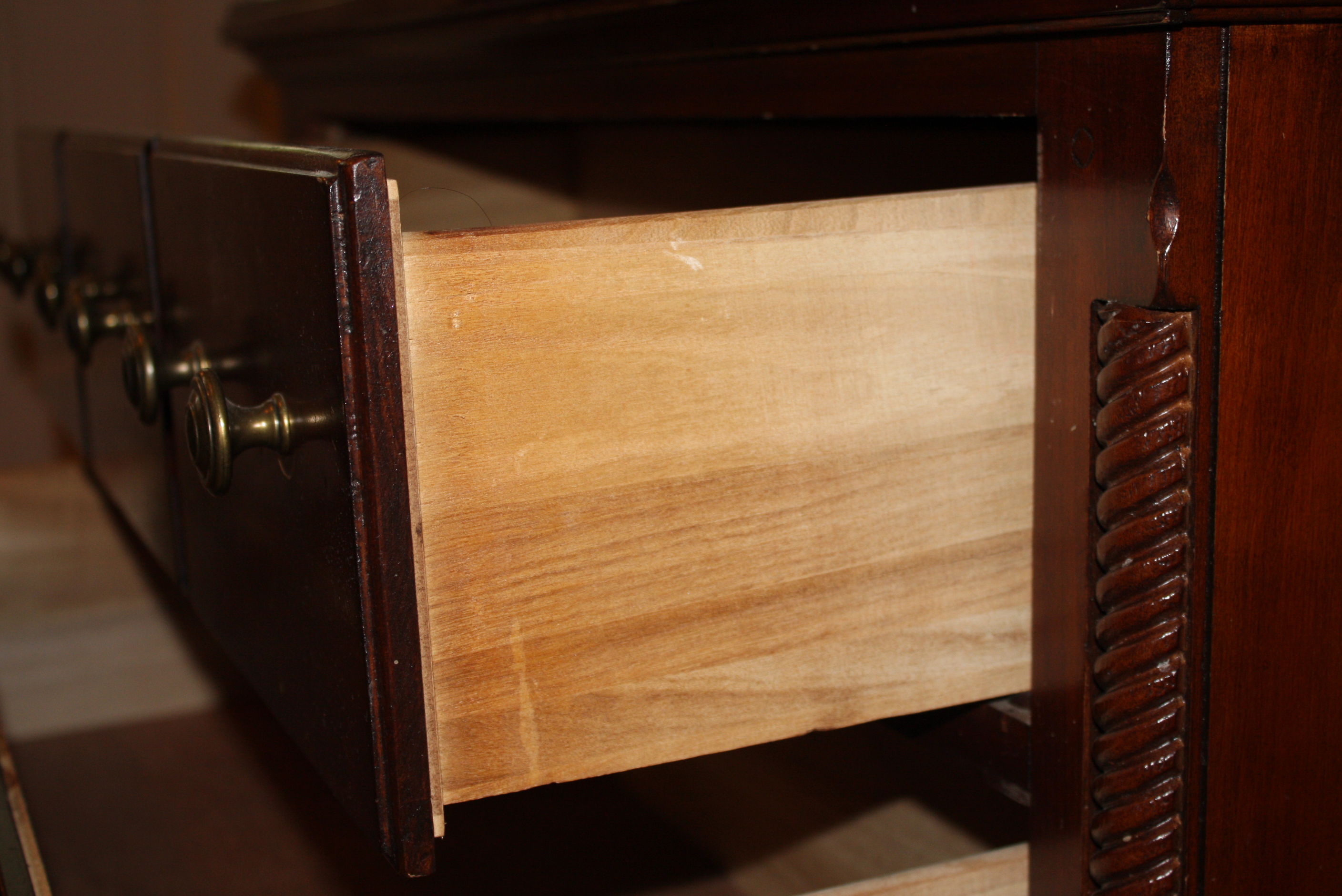 Vintage Mixed Wood Armoire