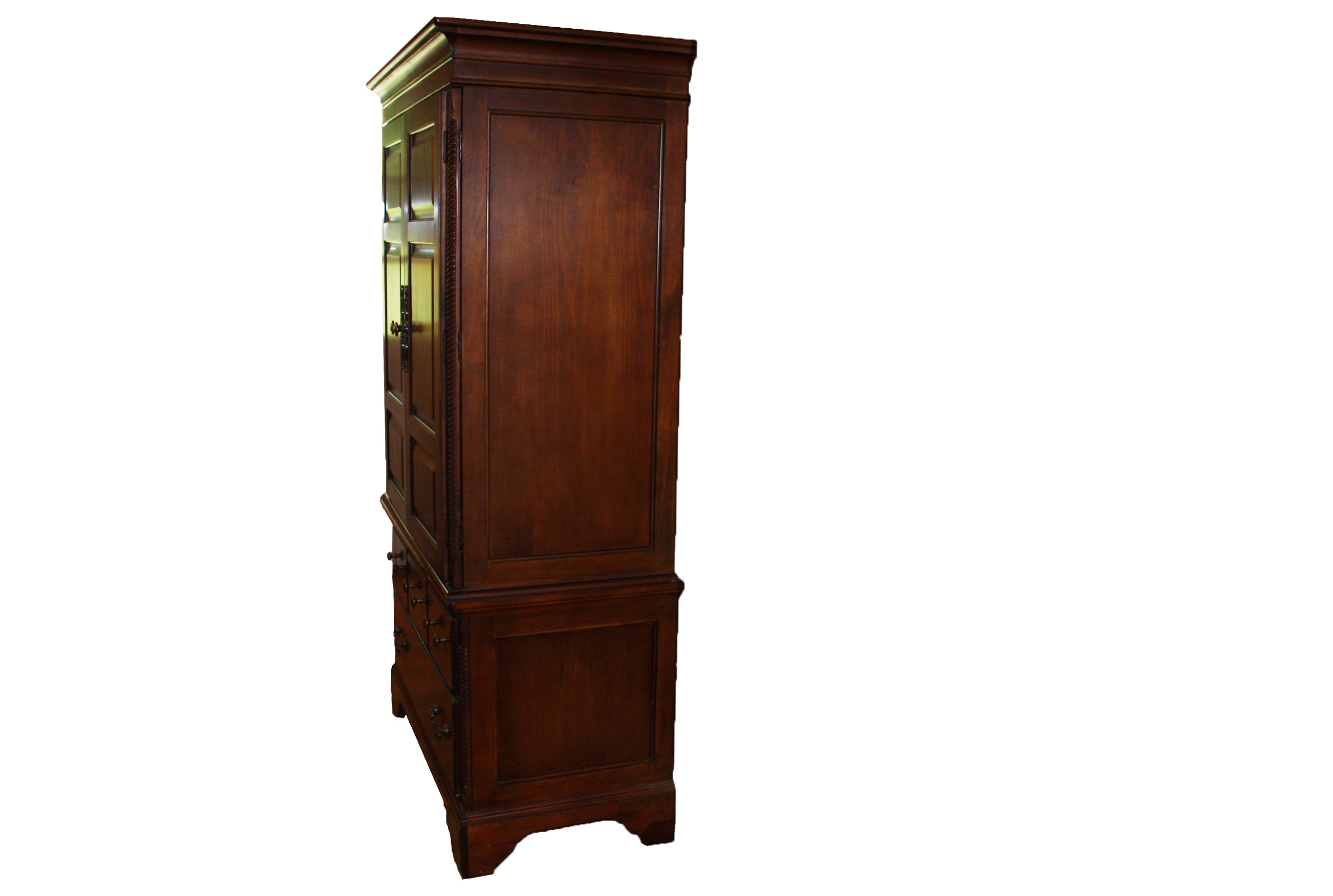 Vintage Mixed Wood Armoire