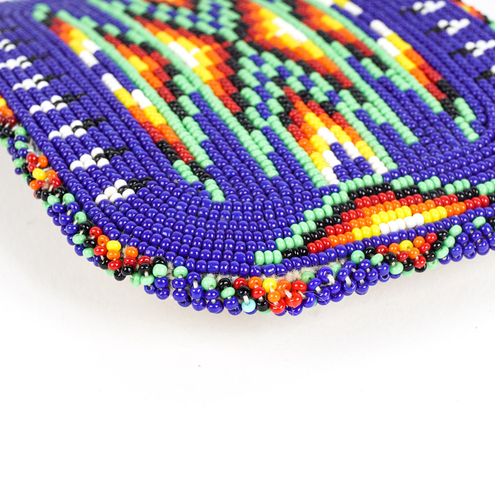 Native American Style Vintage Beaded Belt Buckle