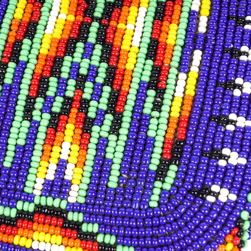 Native American Style Vintage Beaded Belt Buckle