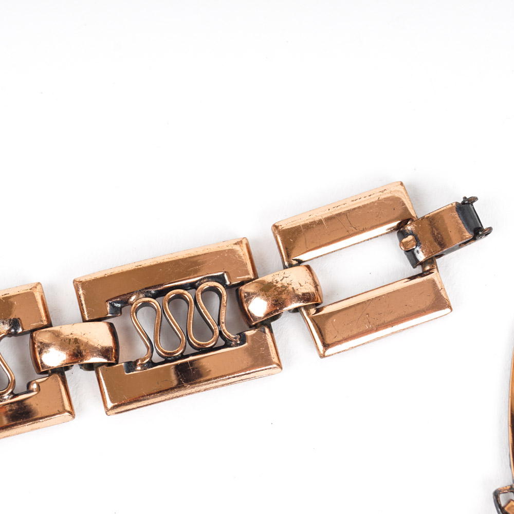 Vintage Renoir Copper Tone Metal Jewelry