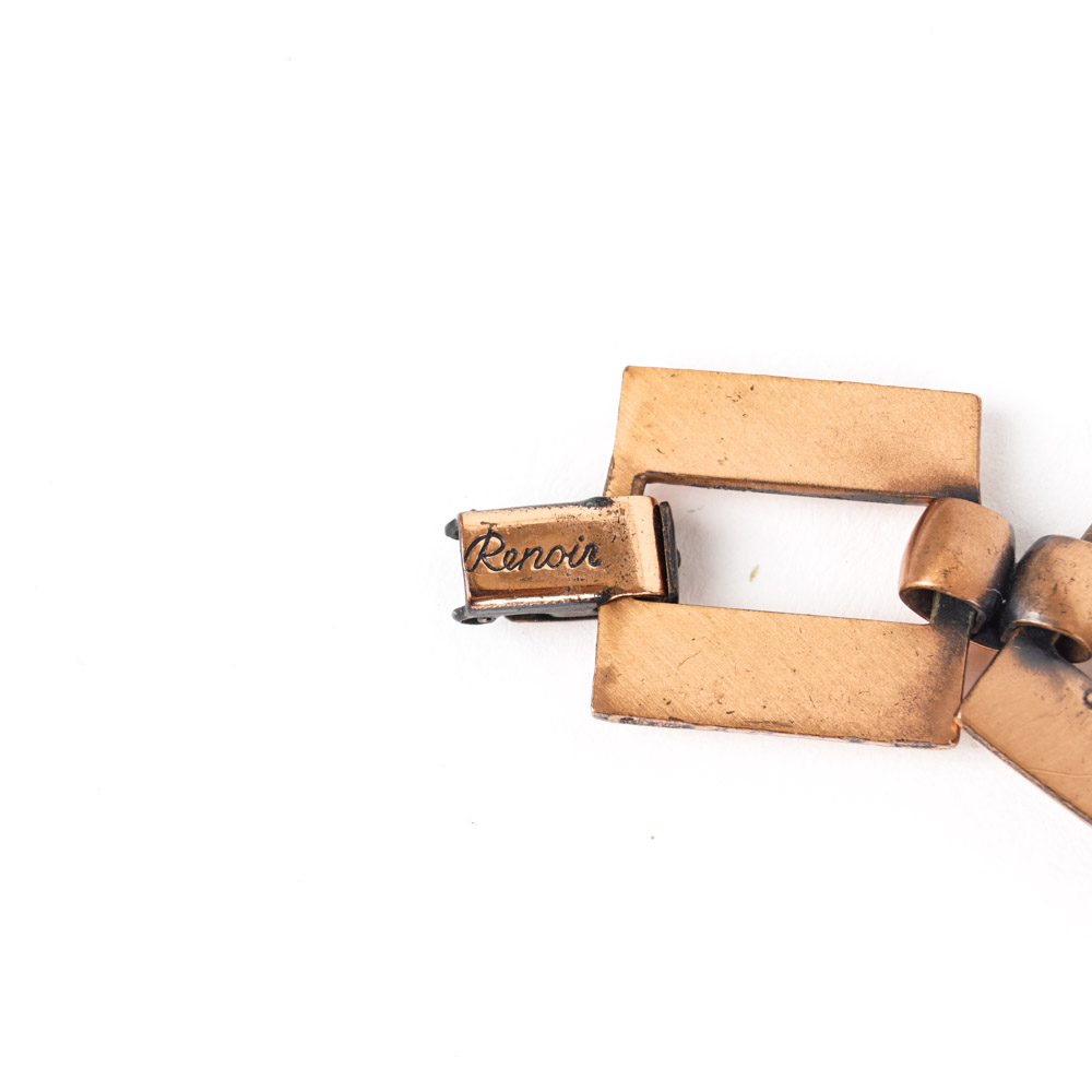 Vintage Renoir Copper Tone Metal Jewelry