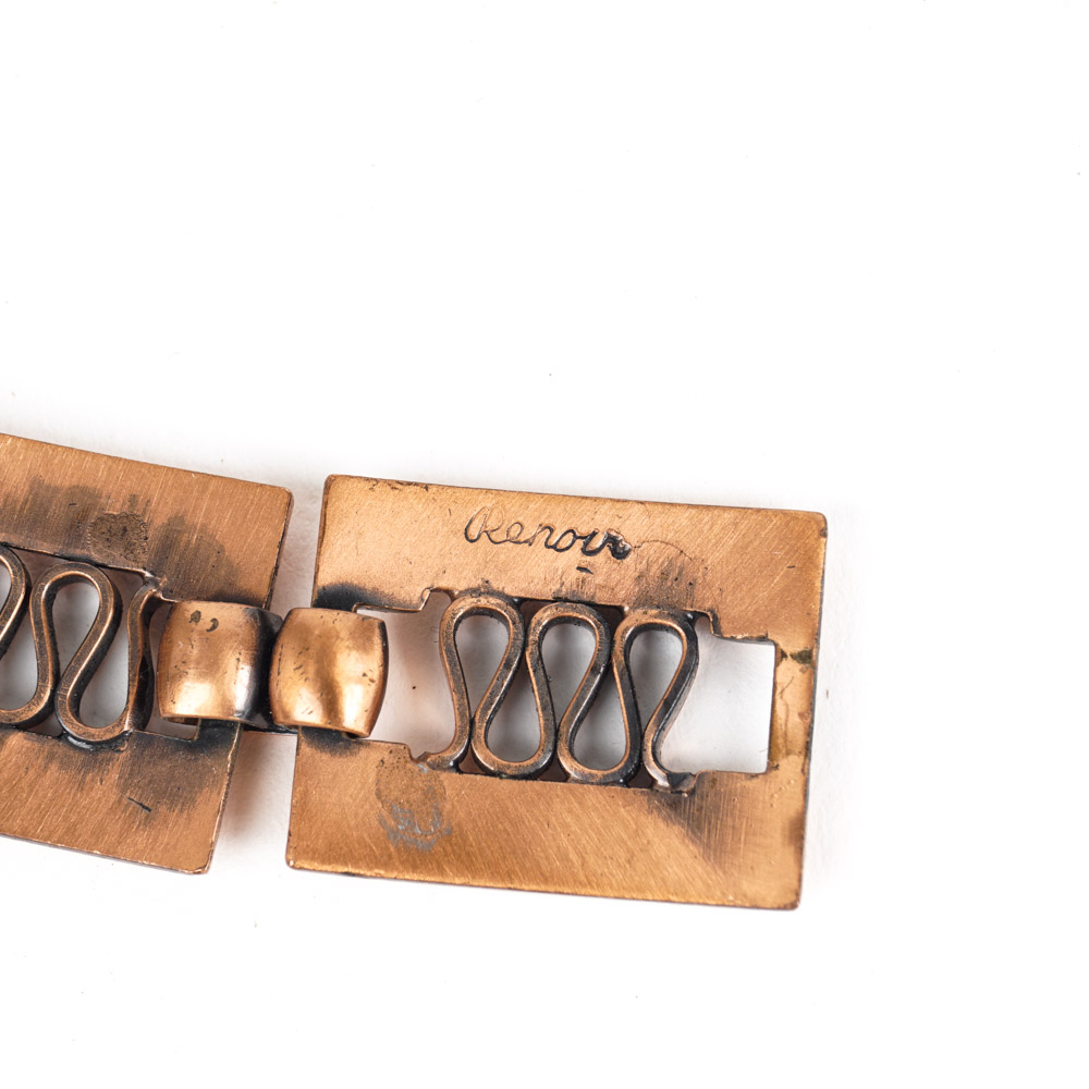 Vintage Renoir Copper Tone Metal Jewelry