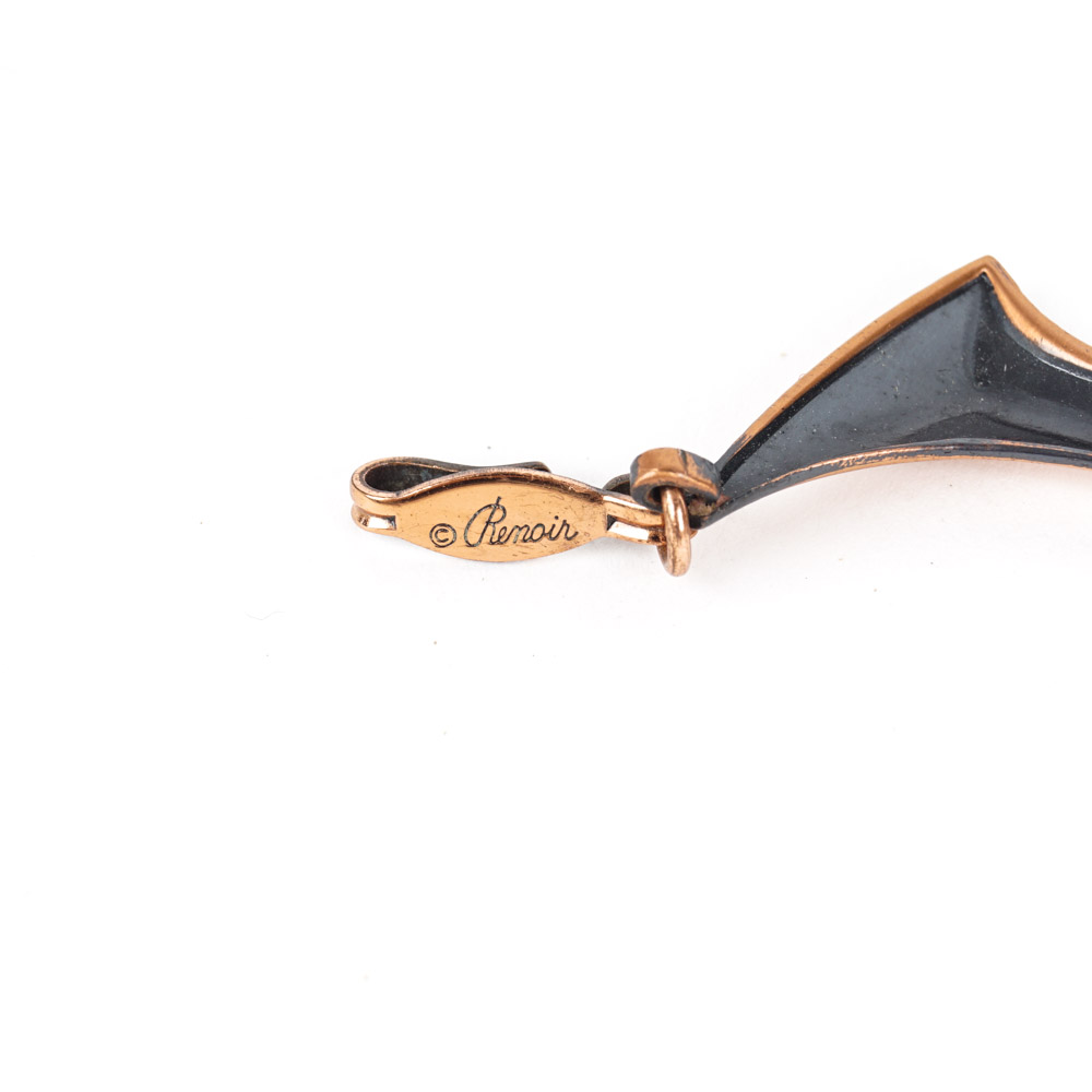 Vintage Renoir Copper Tone Metal Jewelry