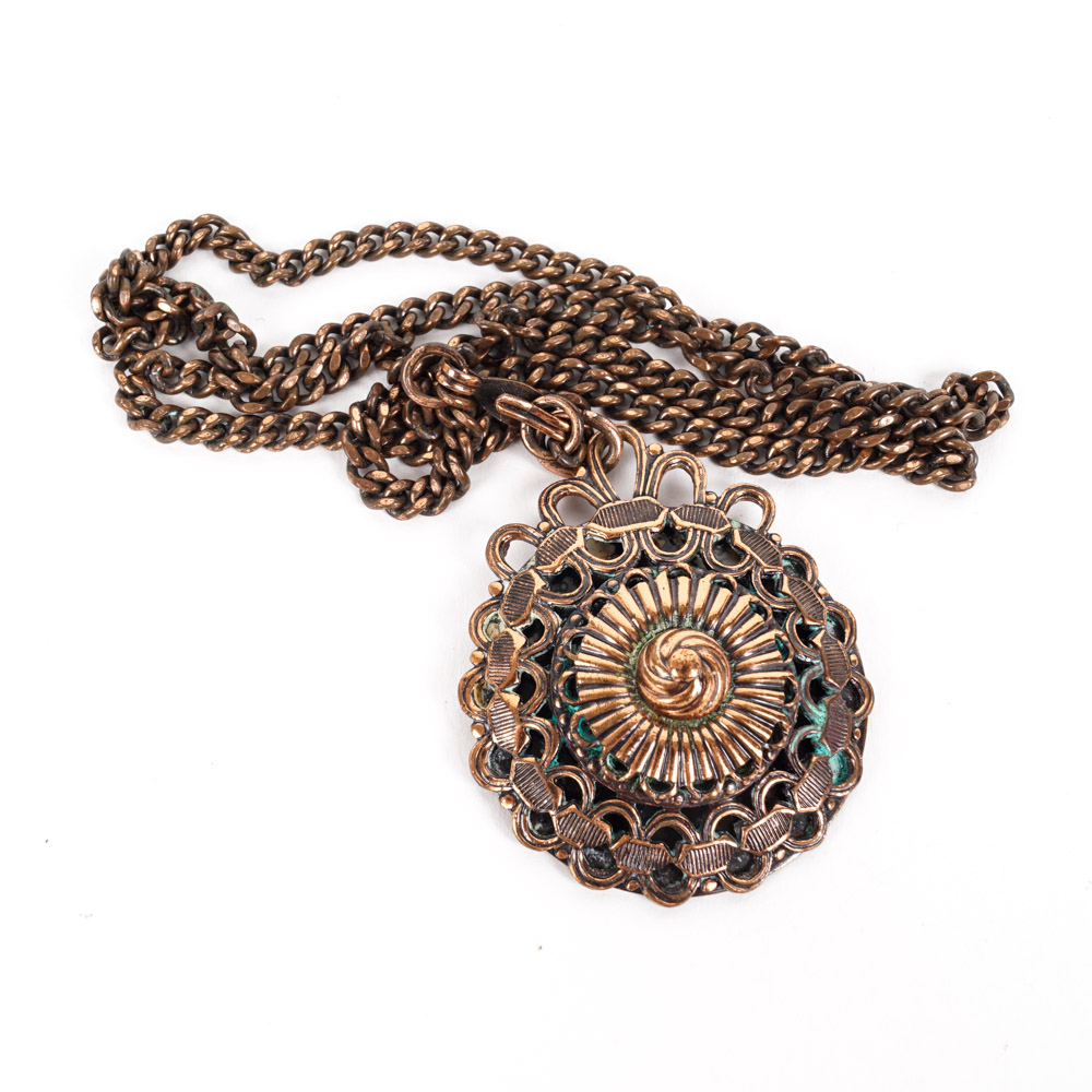Vintage Renoir Copper Tone Metal Jewelry