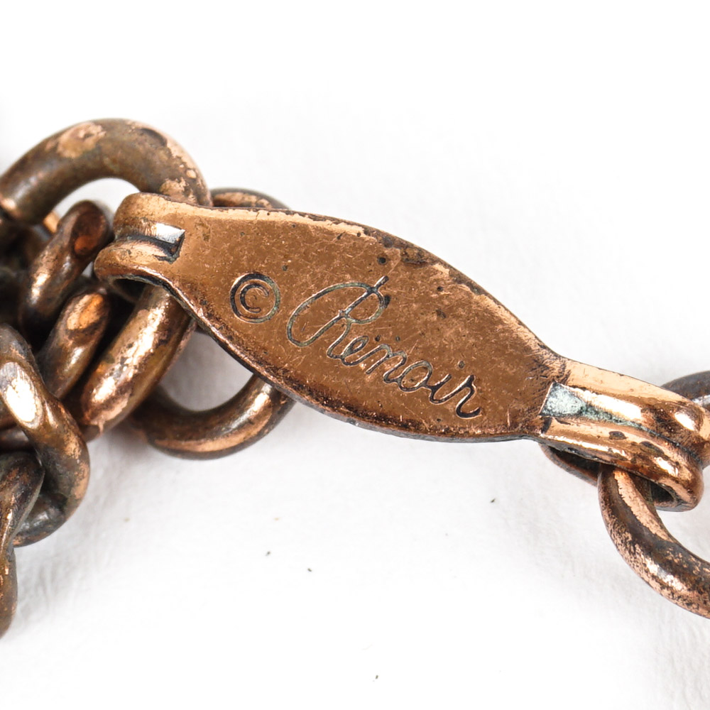 Vintage Renoir Copper Tone Metal Jewelry