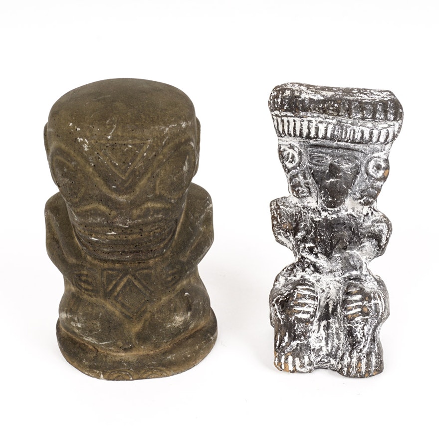 Tribal Style Ceramic Sculptures