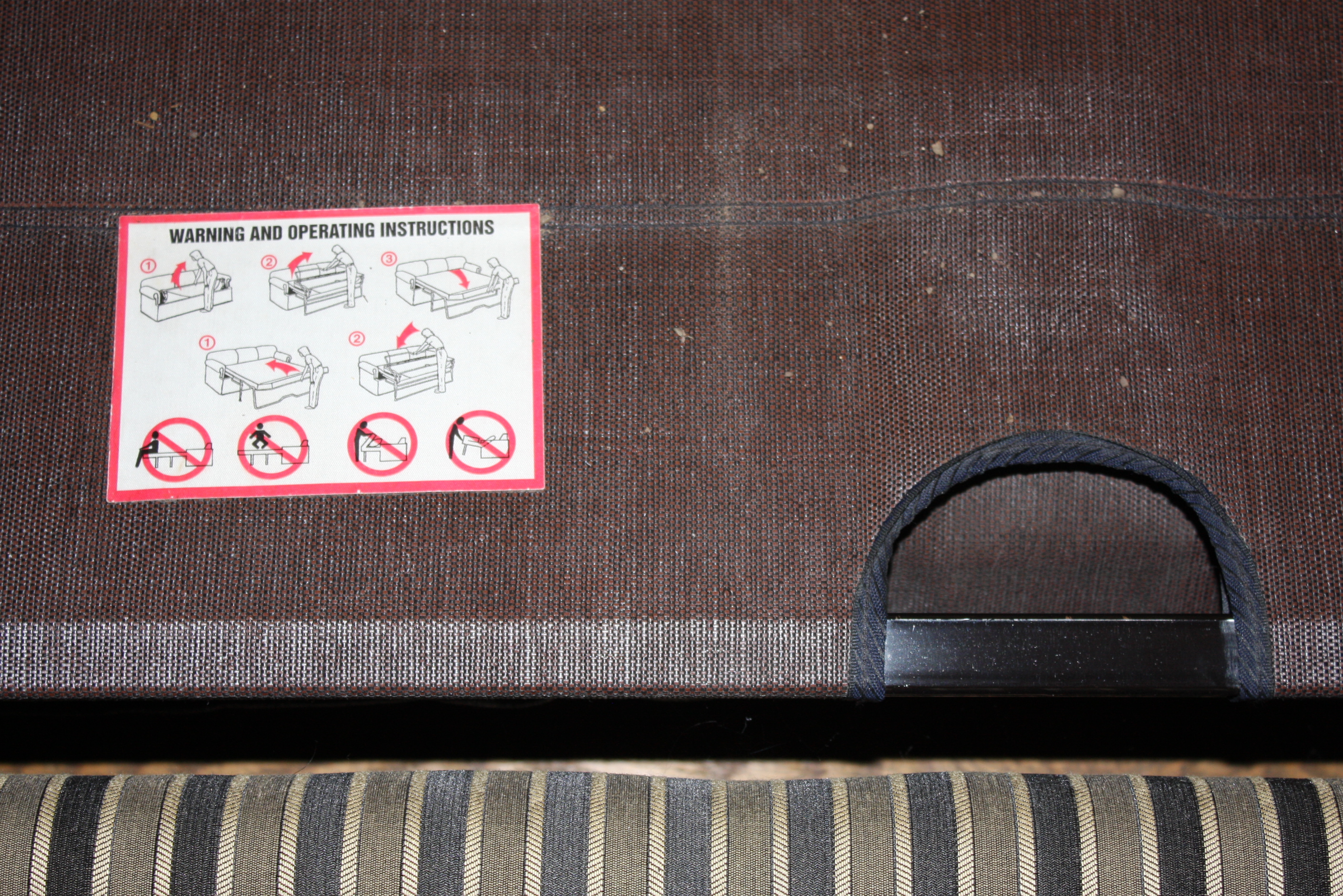 Striped Sleeper Sofa