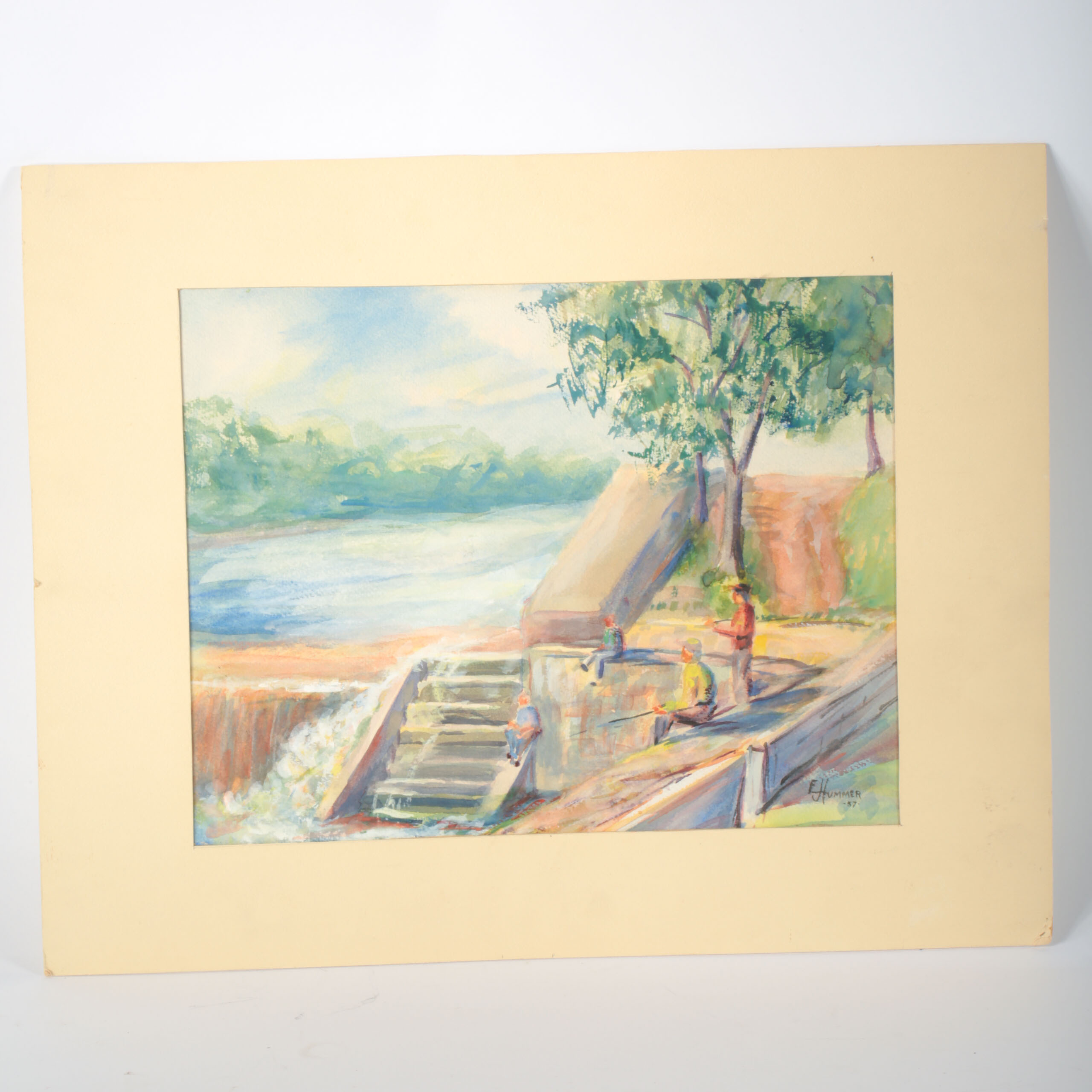 Ed J Hummer Watercolor Painting