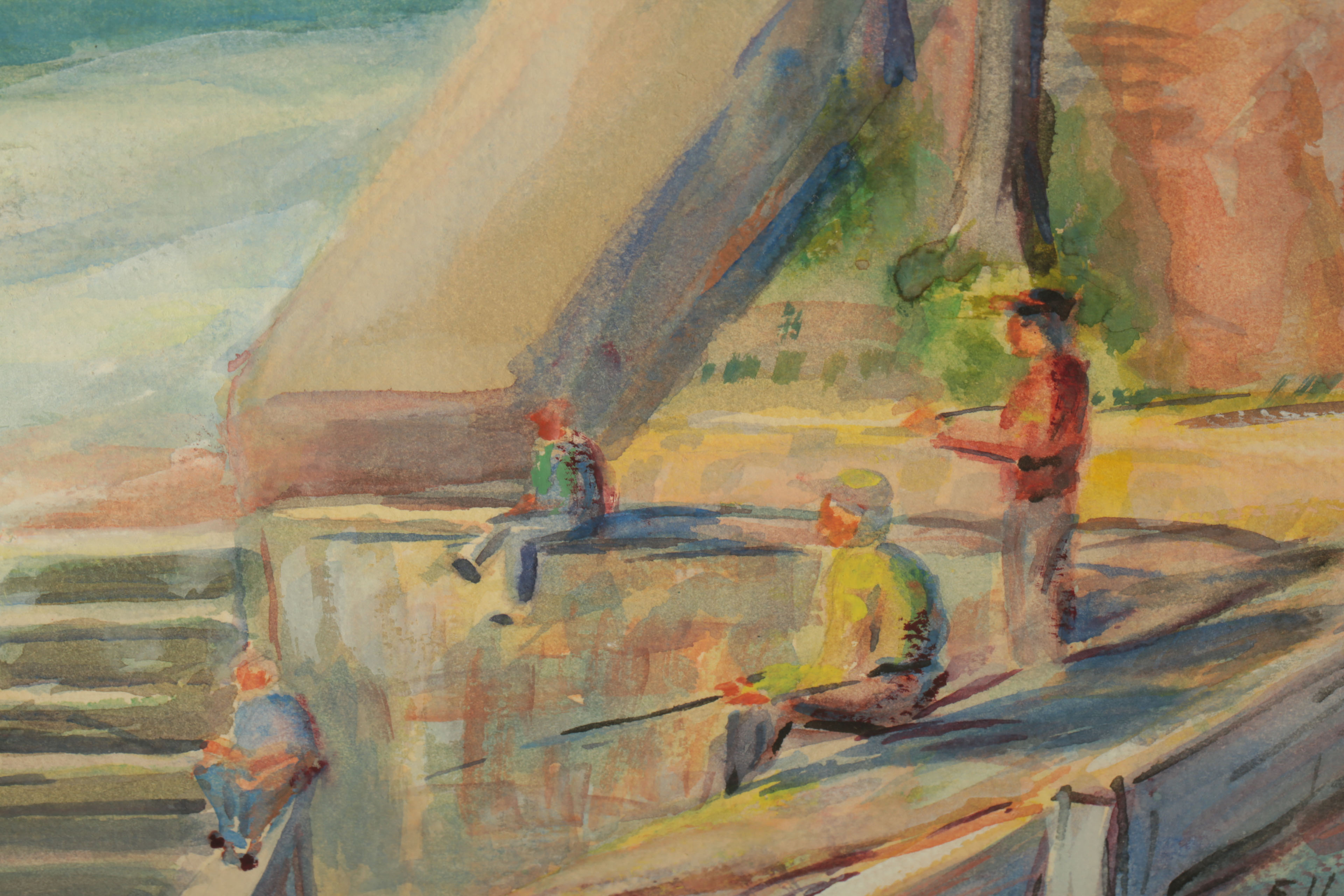 Ed J Hummer Watercolor Painting